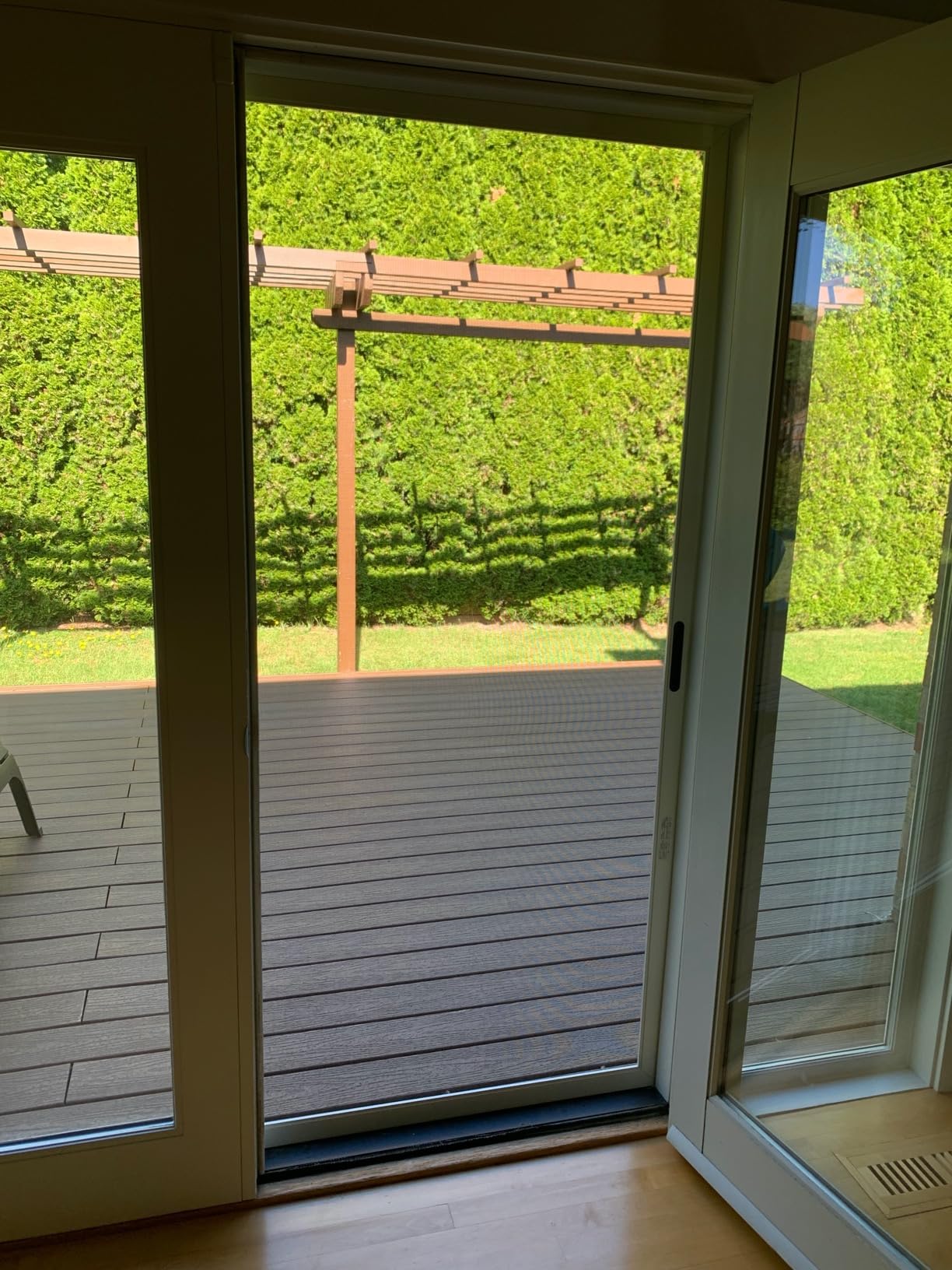 Custom Size Sliding Patio Screen Door Kit - Made to Order Aluminum Frame, Assembly Required, Locking Handle, 5 Color Options, Optional PetScreen Mesh customer photo 2