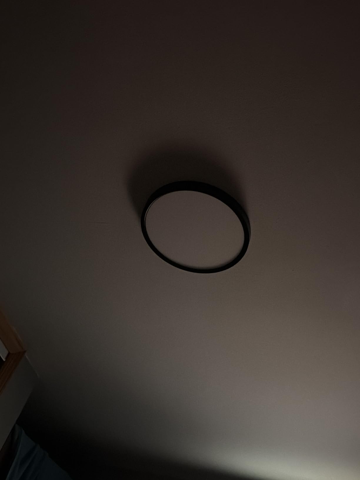 hykolity 12 Inch LED Round Flat Panel Light, 3CCT, 3000K/4000K/5000K | 24W Selectable CCT Edge-Lit Flush Mount Ceiling Light Fixture for Kitchen, Bedroom, Laundry and Closet Room, Black customer photo 2