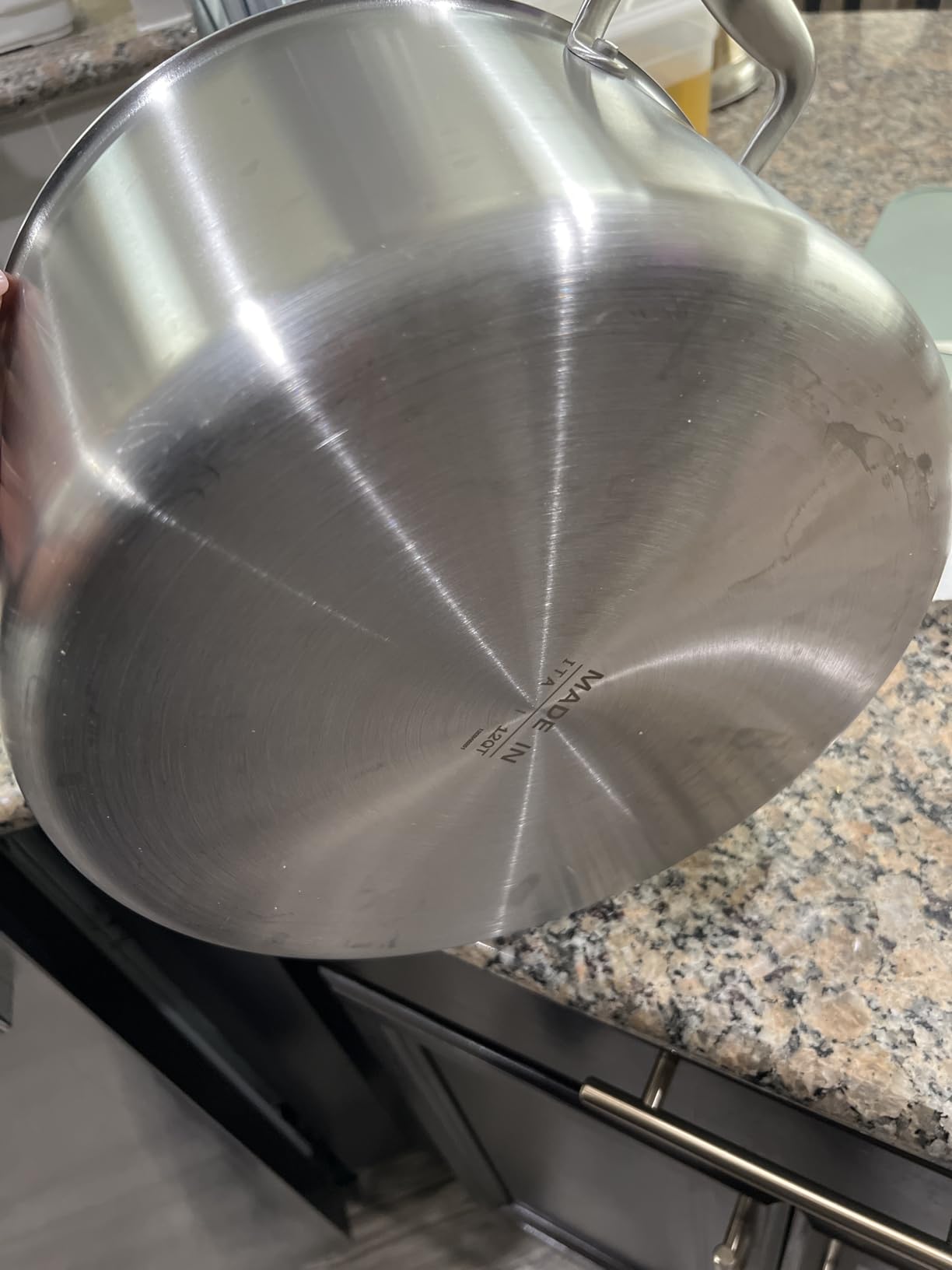 Made In Cookware - 6 Quart Stainless Steel Stock Pot With Lid - 5 Ply Stainless Clad - Professional Cookware - Crafted in Italy - Induction Compatible customer photo 1