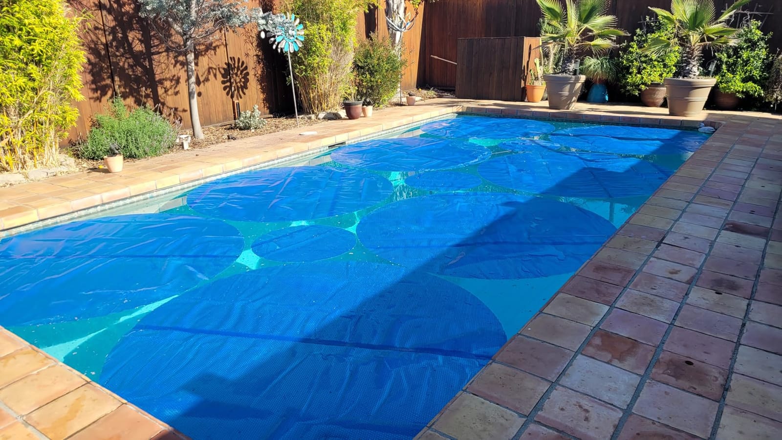VINGLI 18x36ft Solar Pool Cover 12mil Rectangle Blue customer photo 2
