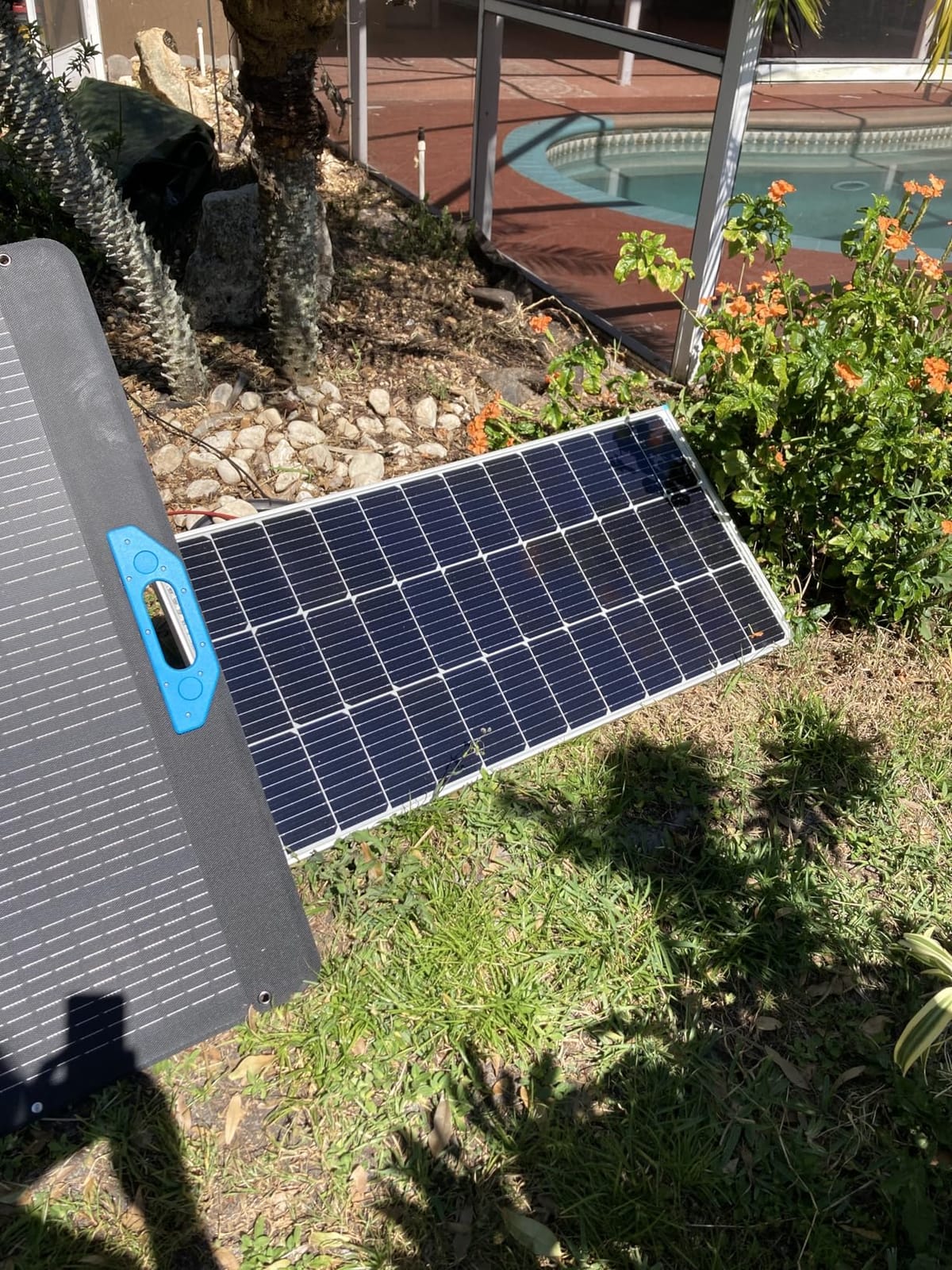 Renogy Solar Panels 100 Watt with Mounting Z Brackets, 25% High-Efficiency | 100W Solar Panel for 12V Battery Systems, N-Type PV Module for RV Marine Rooftop Farm Trailer Cabin Home Off-Grid customer photo 1