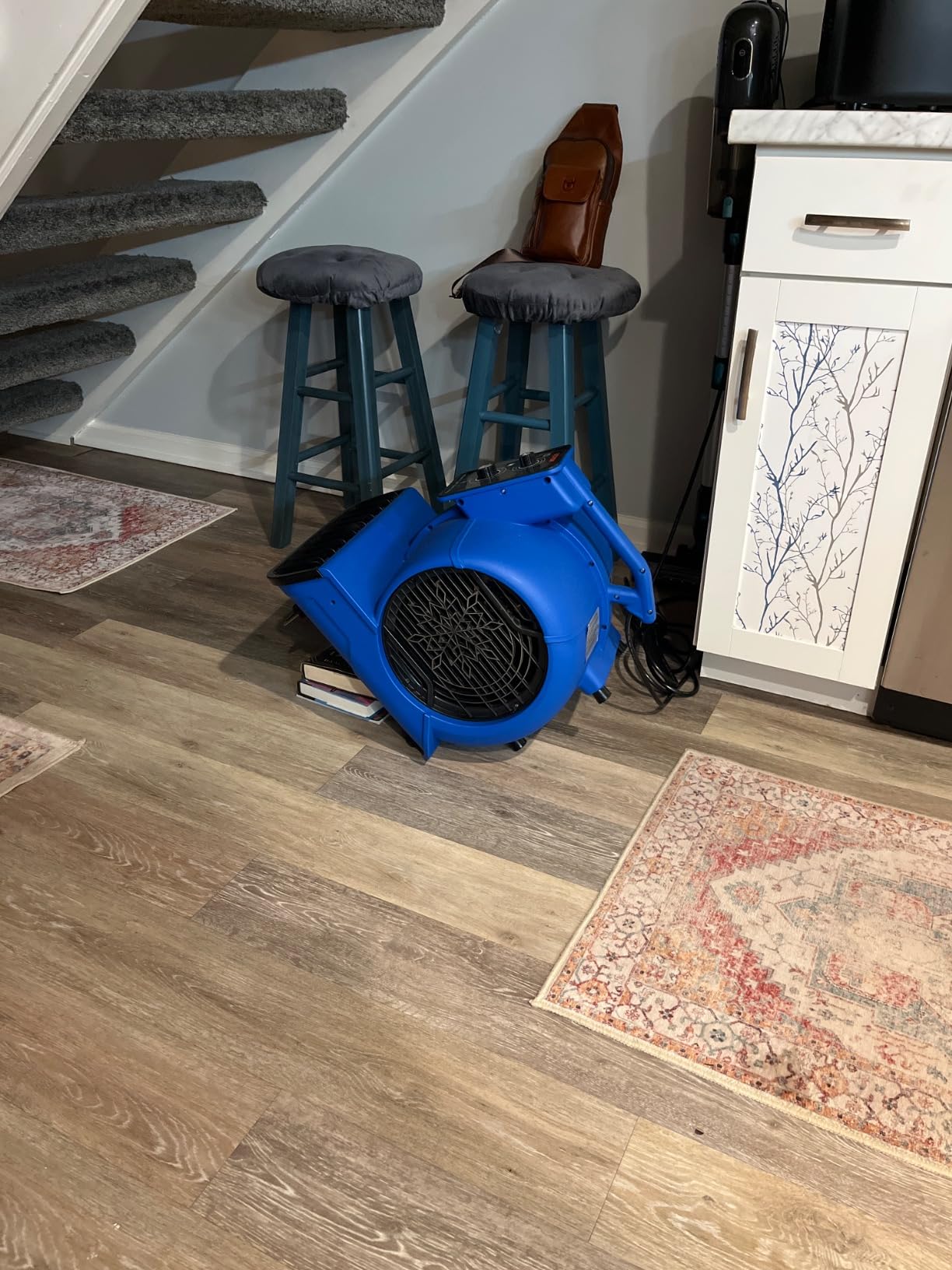VEVOR Air Mover, 1/2 HP 2600 CFM Carpet Dryer for Cooling and Ventilating | Portable Floor Blower Fan, 4 Blowing Angles and Time Function, Adjustable Blow Angle for Janitorial, Home, Commercial Use customer photo 2