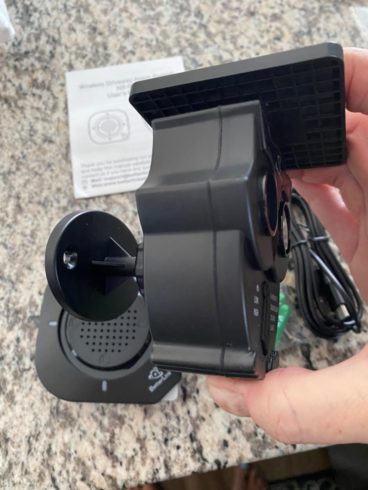 1/2 Mile Long Range Solar Wireless Driveway Alarm System 1R1S | IP65 All-Weather Outdoor Motion Sensor Detector,120dB Sound&Light Alert,24/7 Security Monitoring for Property Protection customer photo 1