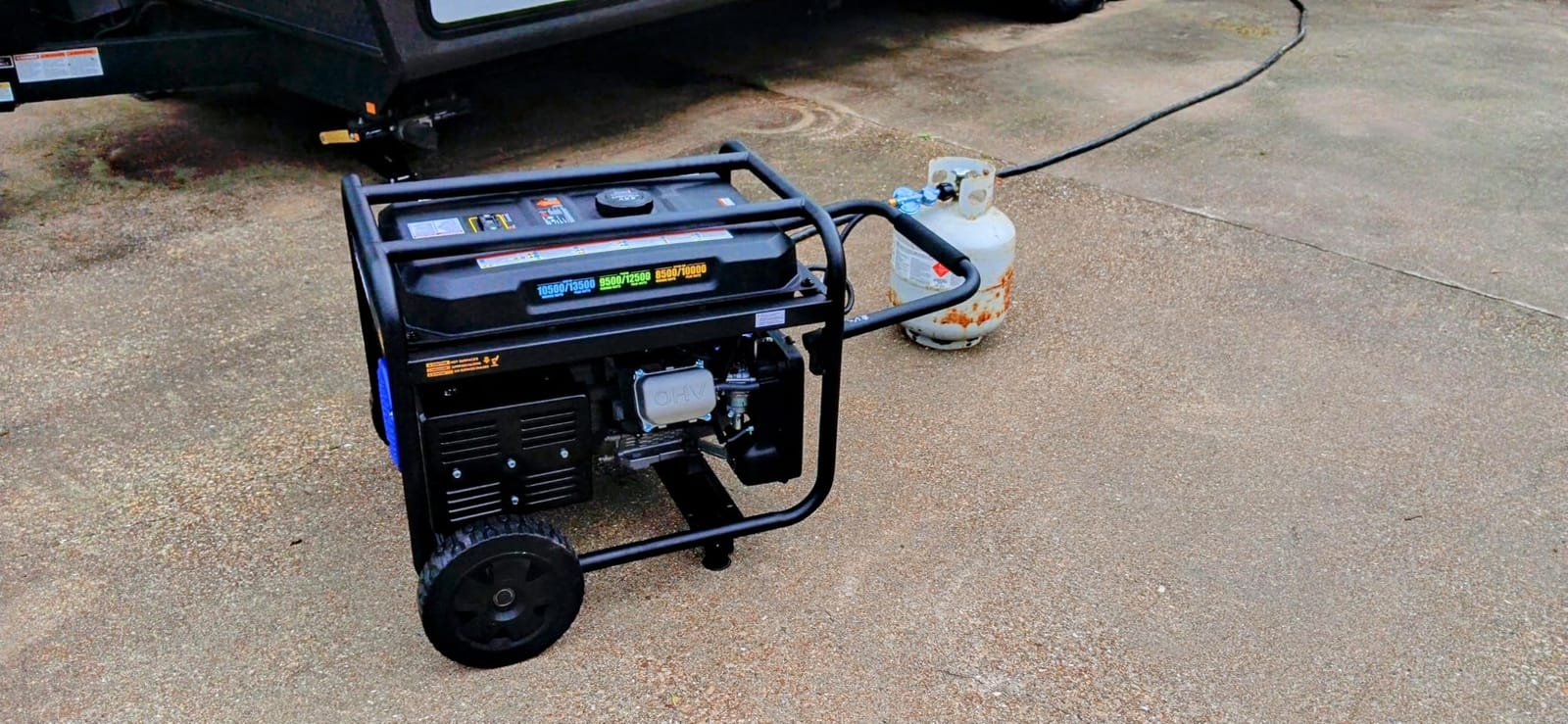 Westinghouse 13500 Peak Watt Tri-Fuel Home Backup Portable Generator, Remote Electric Start, Transfer Switch Ready, Gas, Propane, and Natural Gas Powered customer photo 1