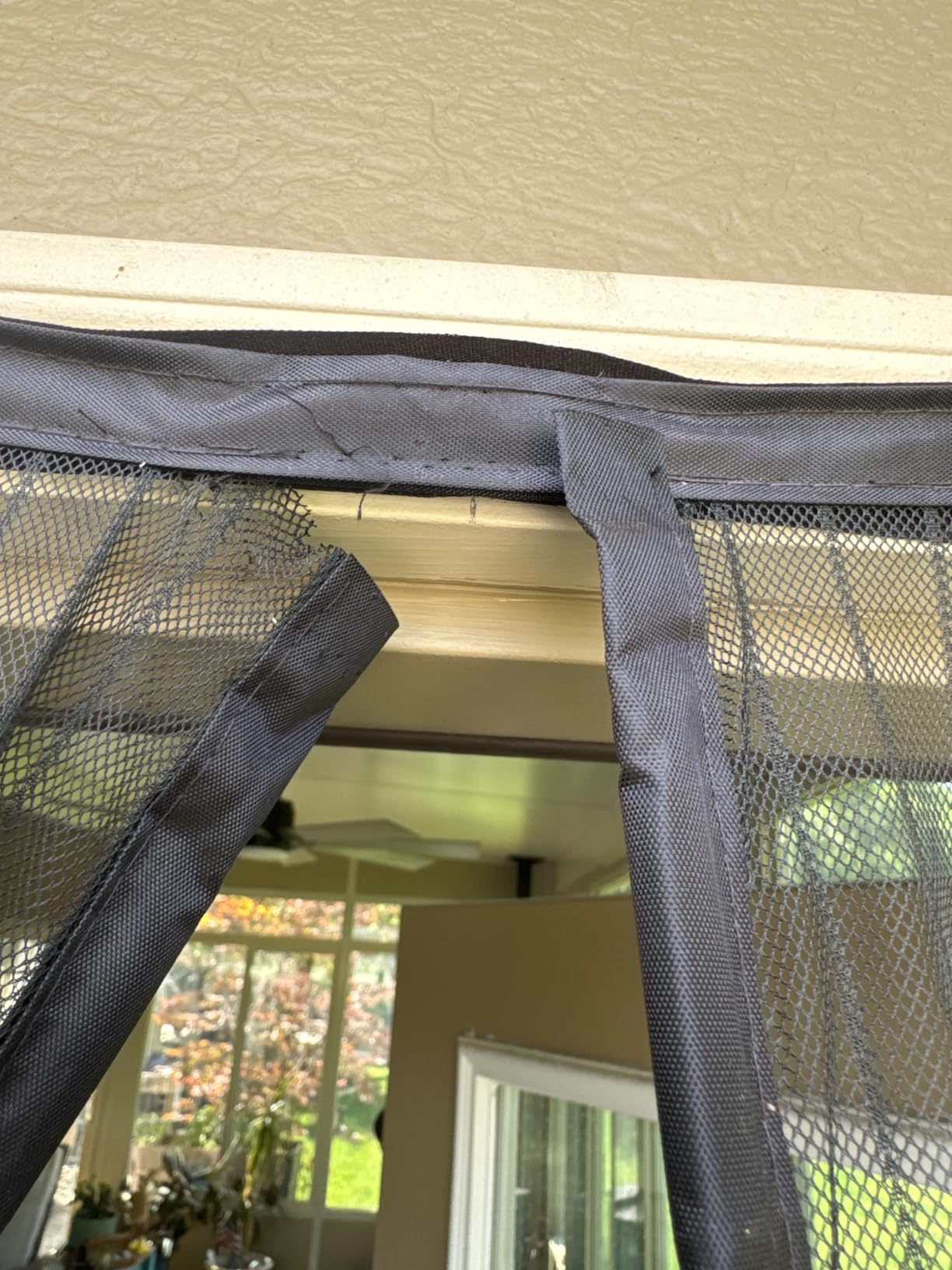 AUGO Garage Door Screen Magnetic Closure - Garage Screen Doors for 1 Car Garage Pull Down - Magnetic Screen Door Mesh - Heavy Duty Weighted Bottom - Pet & Kid Friendly - Keep Open Feature - 9' x 7' customer photo 2