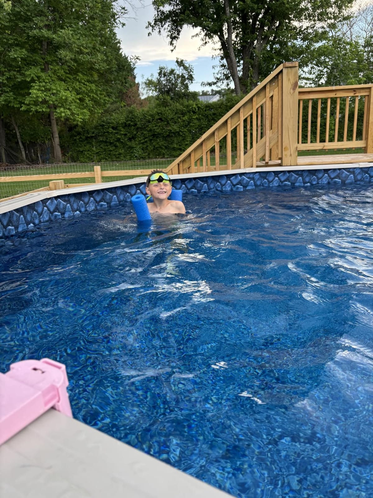 In The Swim 18' x 33' Premium Blue Oval Solar Pool Cover 12 Mil | For Solar Heating Above Ground Pools and Inground Pools customer photo 2