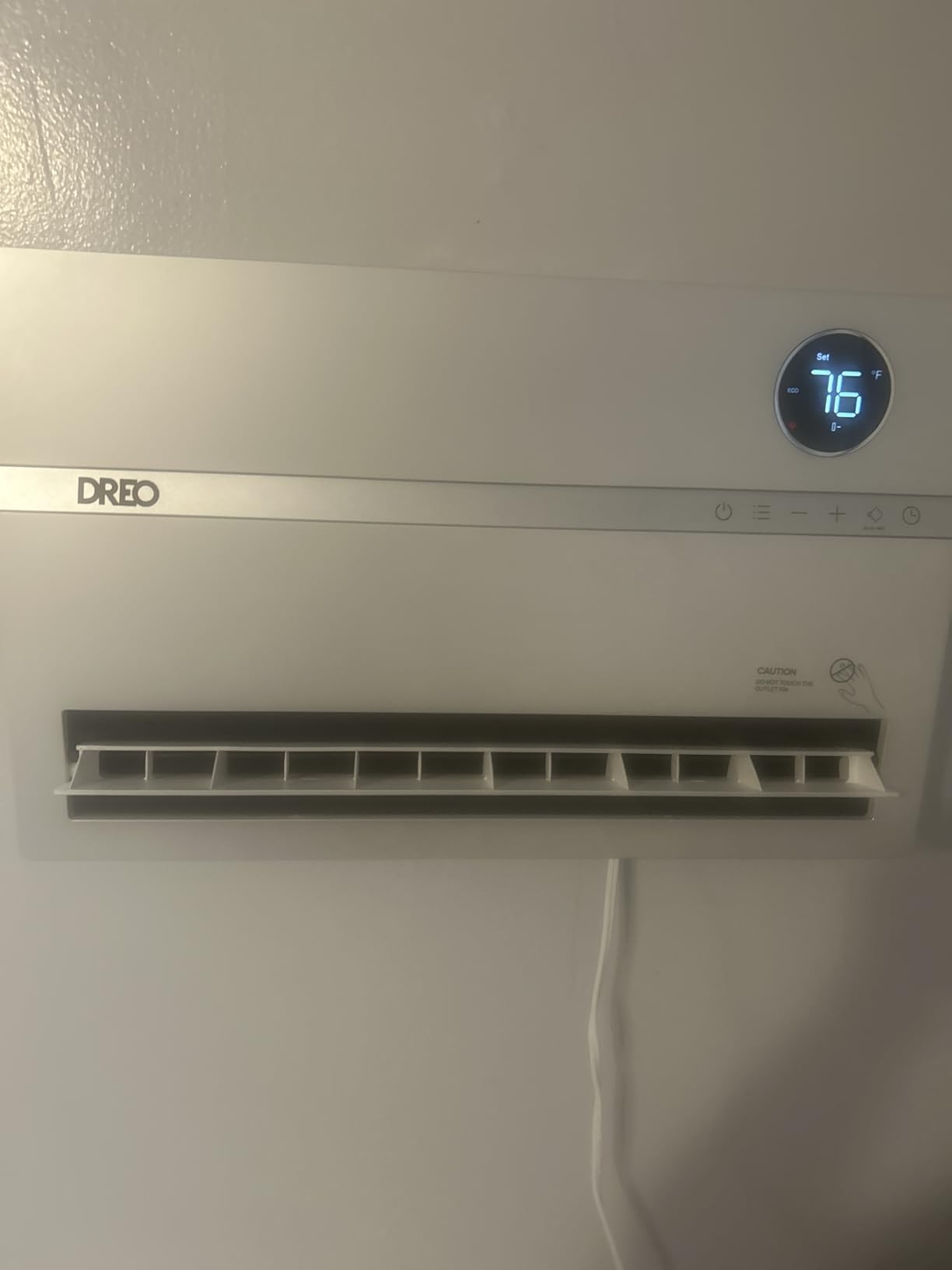 Dreo Smart Wall Heater, Electric Space Heater for Bedroom 1500W, 120° Vertical Oscillation, Adjustable Thermostat, Remote Control, 24H Timer, Easy-Mount Heater for Indoor Use, Works with Alexa, WH719S customer photo 1