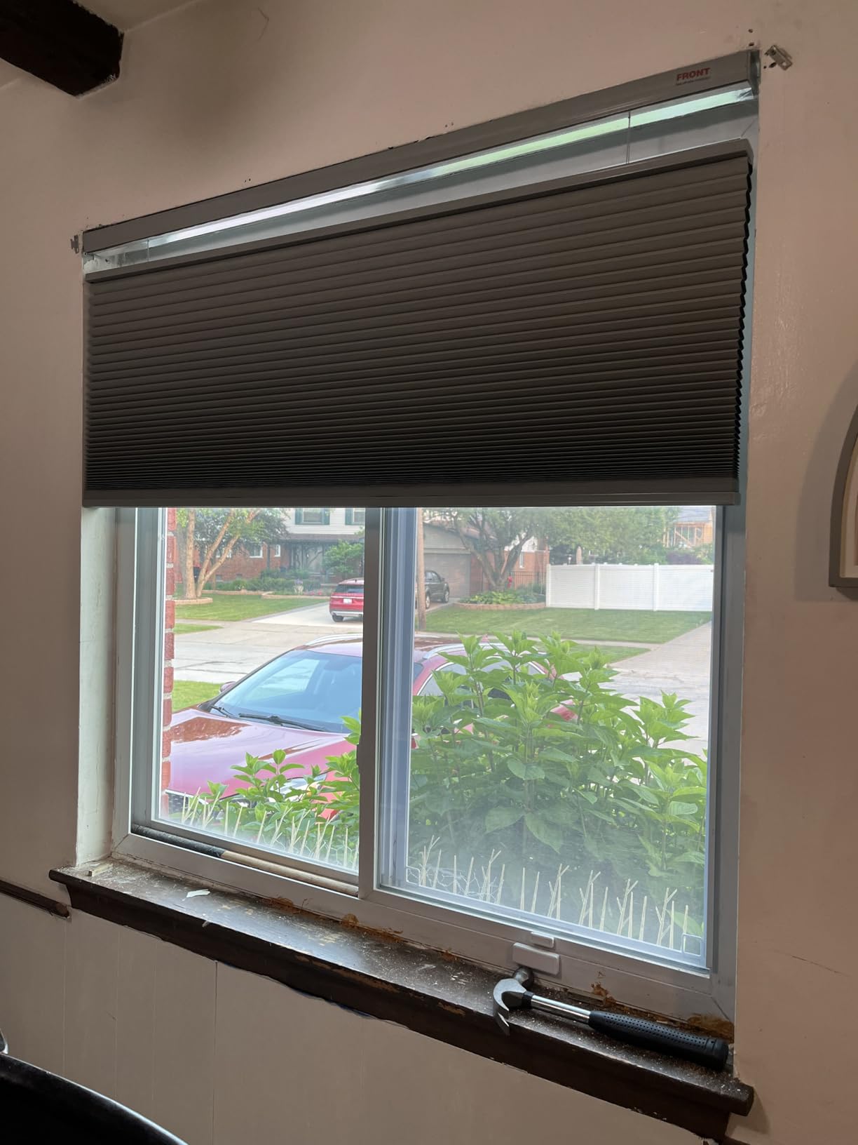 MYshade Top Down Bottom Up (TDBU) Cellular Shades, 1.5 inch Cordless Blackout Honeycomb Pleated Blinds for Windows Home Bedroom Office, Light Control, Thermal Insulated, 35