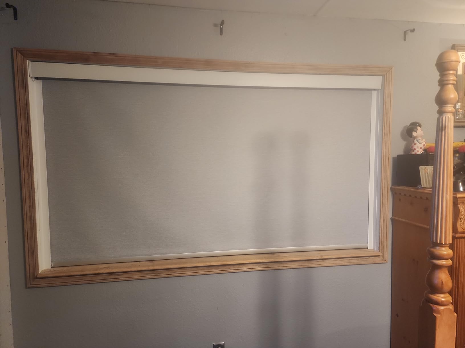 Motorized Roller Shades, 100% Blackout, Classic White | Automatic Blinds for Indoor Windows, Works with Alexa Google Apple Home, Remote & App Control,Solar/USB Charging,Custom Size customer photo 2
