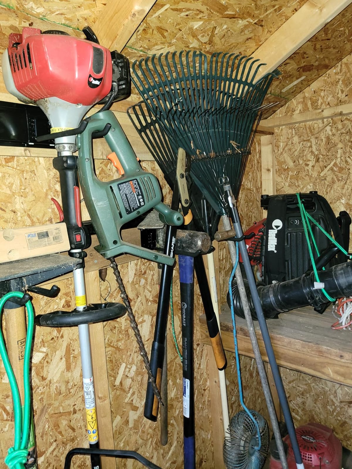 TIDYME Garage Tool Organizer Wall Mount - 48 inches - Sturdy Storage Rack with Adjustable Hooks, Anti-Rust - Easy Installation, 300lbs Capacity - Garden Tool Organizer (03 Racks & 06 Hooks) | 300 lbs, anti-rust carbon steel, garden tool organizer & storage rack for garage organization, shovels, rakes & tools customer photo 1