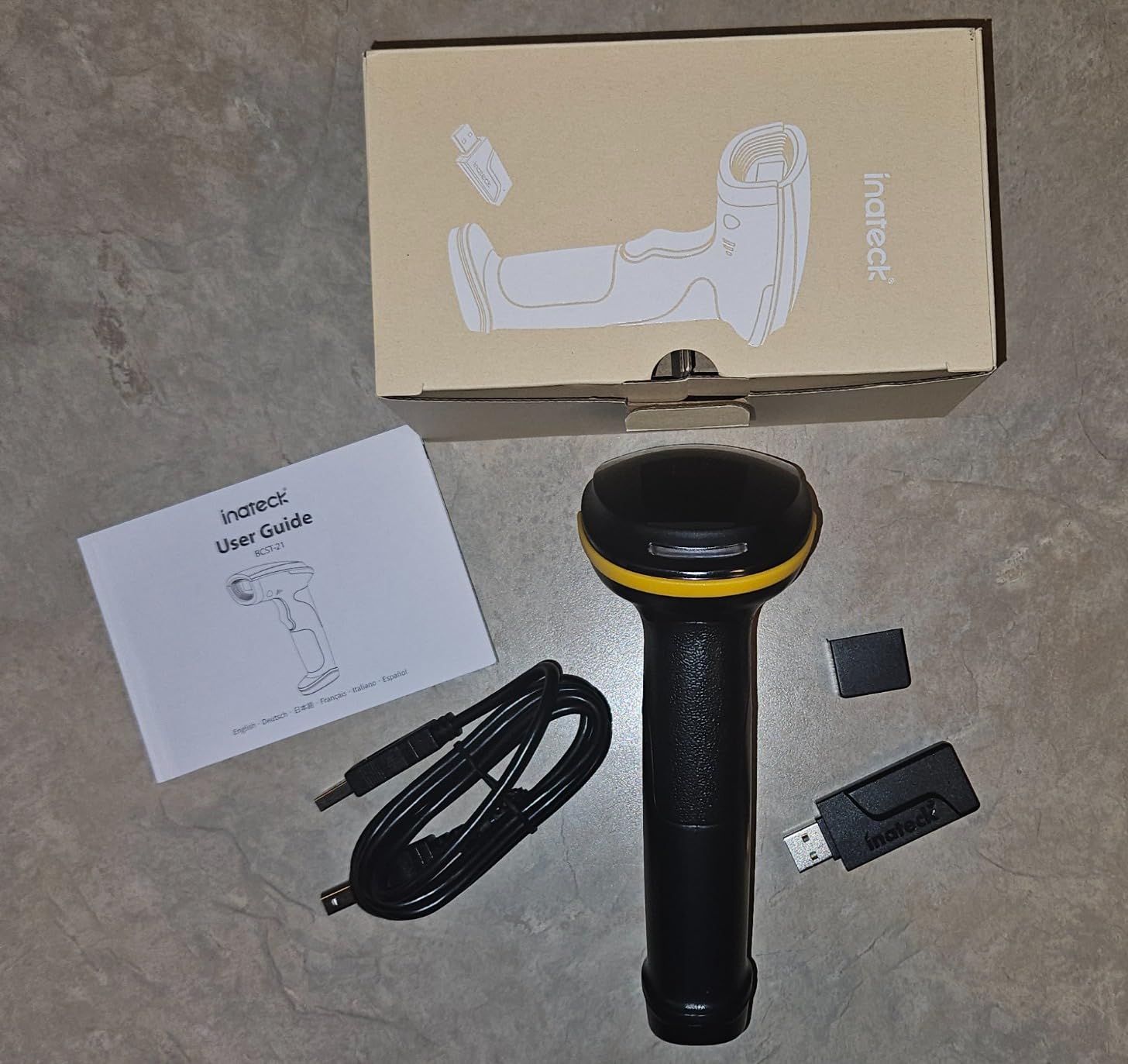 Inateck 1D Barcode Scanner, Wireless Bluetooth Handheld, 2000mAh Battery | USB Wired Mode, APP & SDK Configuration, 3-Month Battery per Charge customer photo 2
