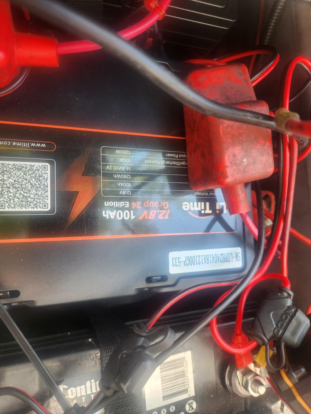 Litime 12v 100Ah RV LiFePO4 Lithium Battery for Van, Marine, Off-Grid customer photo 2