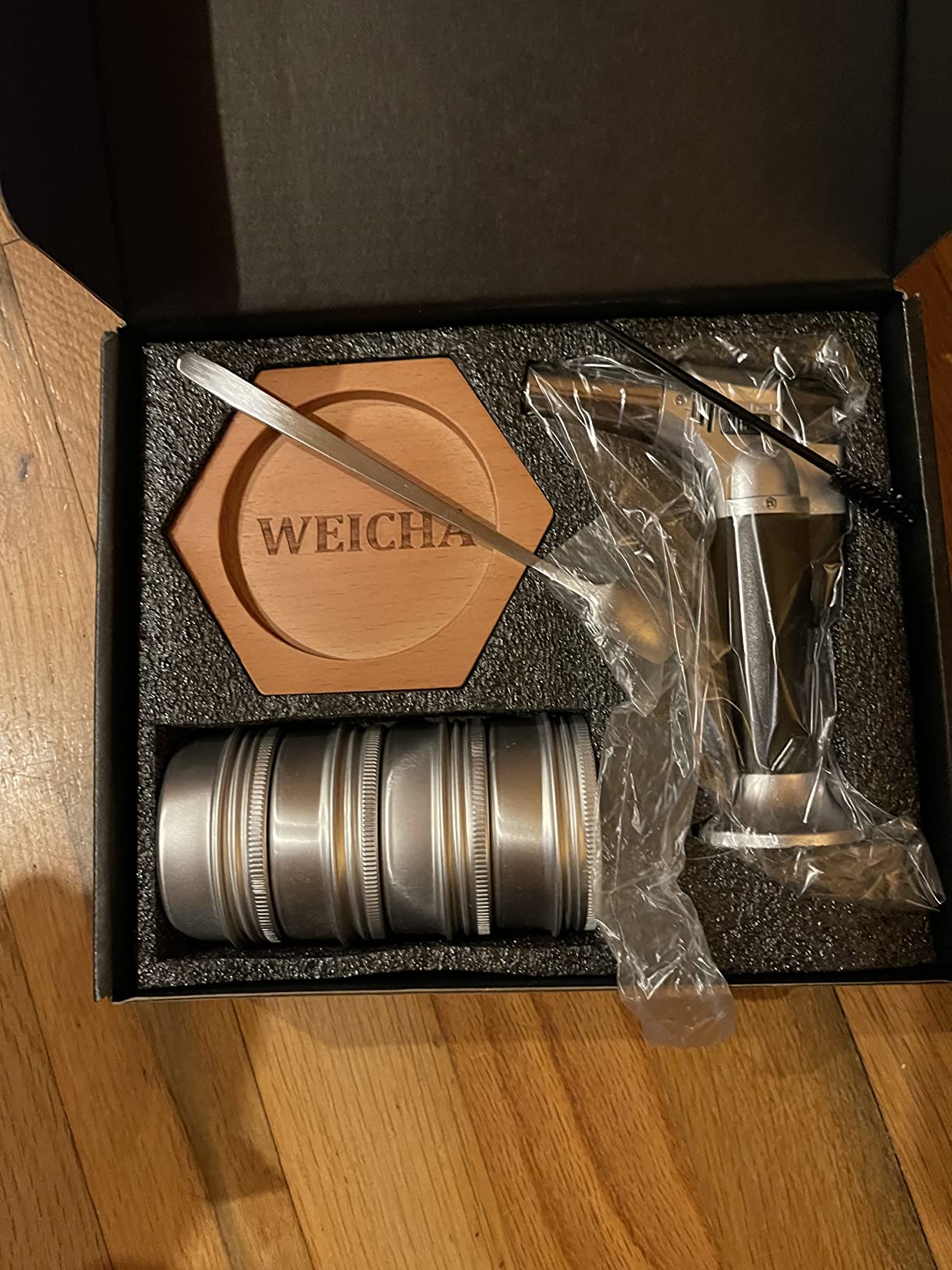 Electric Cocktail Smoker Kit, Rechargeable Drink Smoker Kit with Smoking Gun | Old-Fashioned Bourbon Smoker, Cold Smoker, Food Smoke Gun, Smoked Drink infuser Kit, 6 Wood Chips, Butane Not required, Black customer photo 2