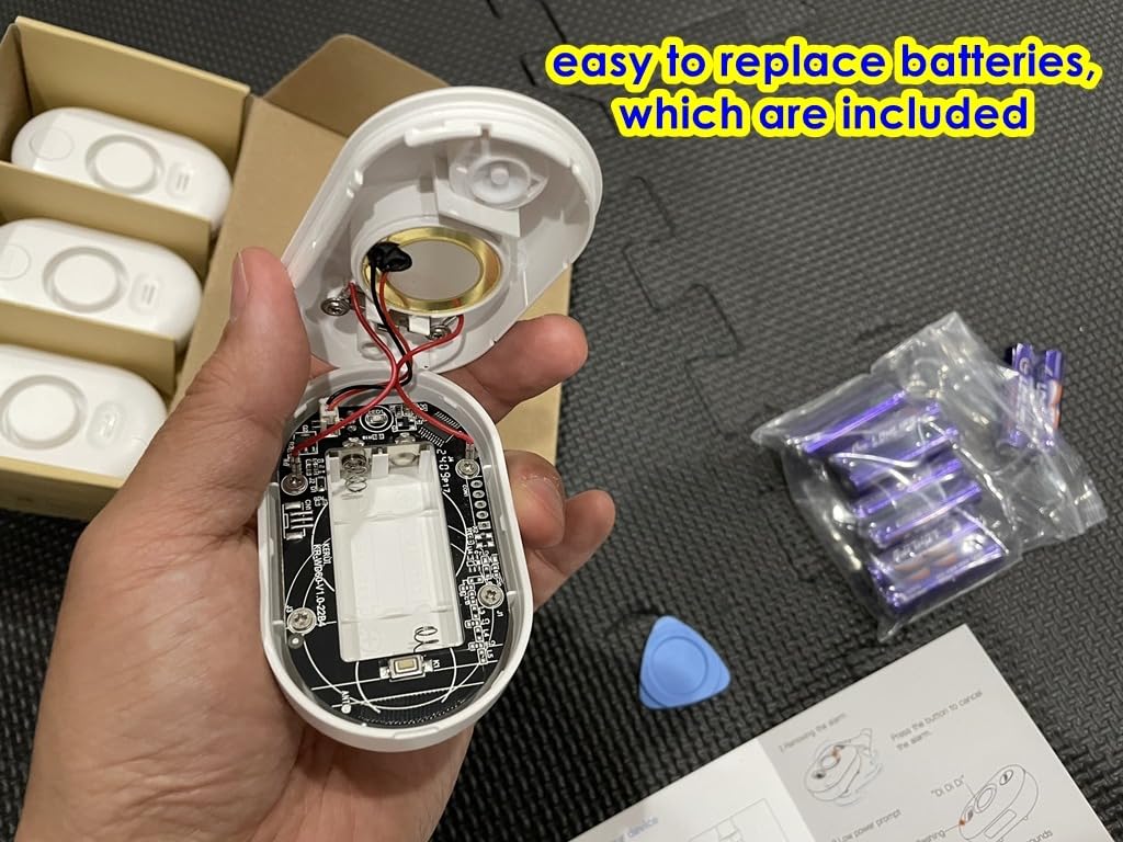 5 Pack Water Leak Detectors for Home, 100dB Water Sensor Alarm for Basement | Flood Leakage Detection Devices for Pipe/Drain/Sink/Faucet Drip Alert customer photo 2