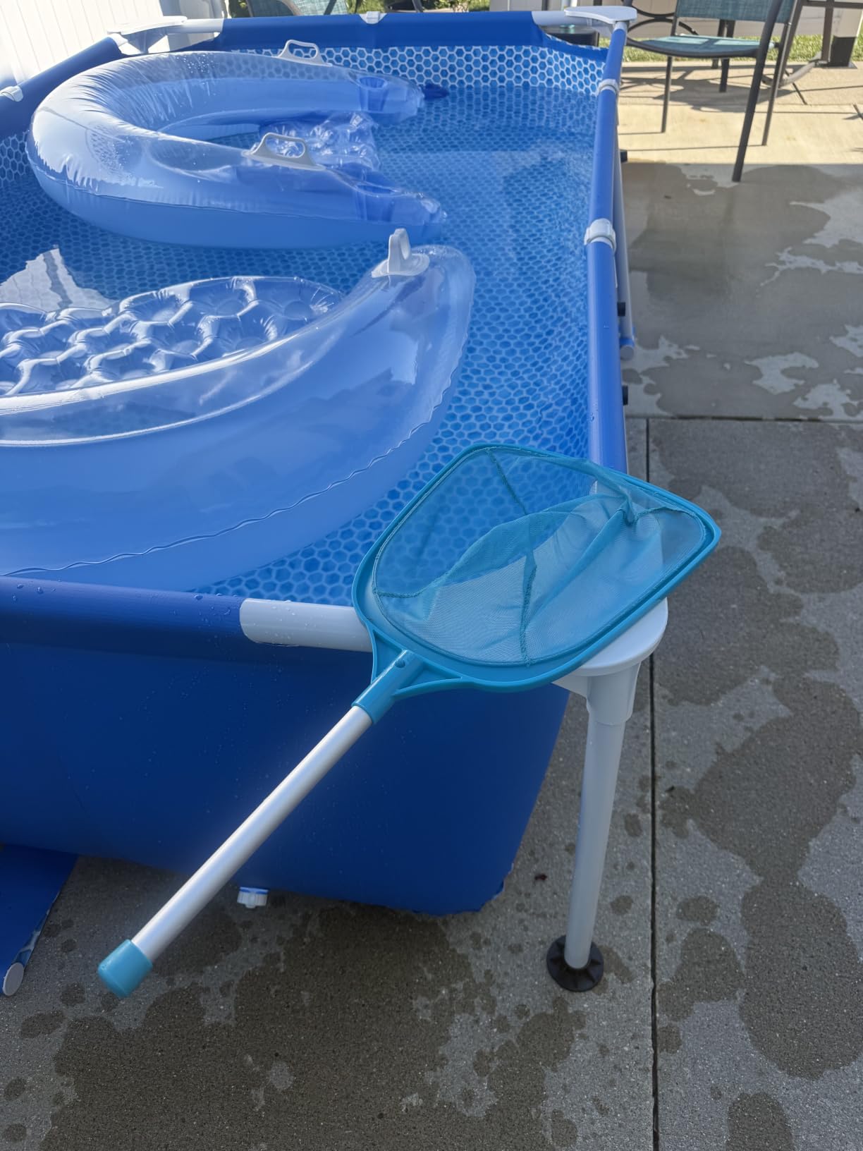 TidyMister Pool Skimmer Hot Tub Skimmer Spa Net with 12'' Aluminum Pole Ultra Fine Mesh Pool Net Accessories Leaf Skimmer for Small Pools Fine Debris customer photo 1