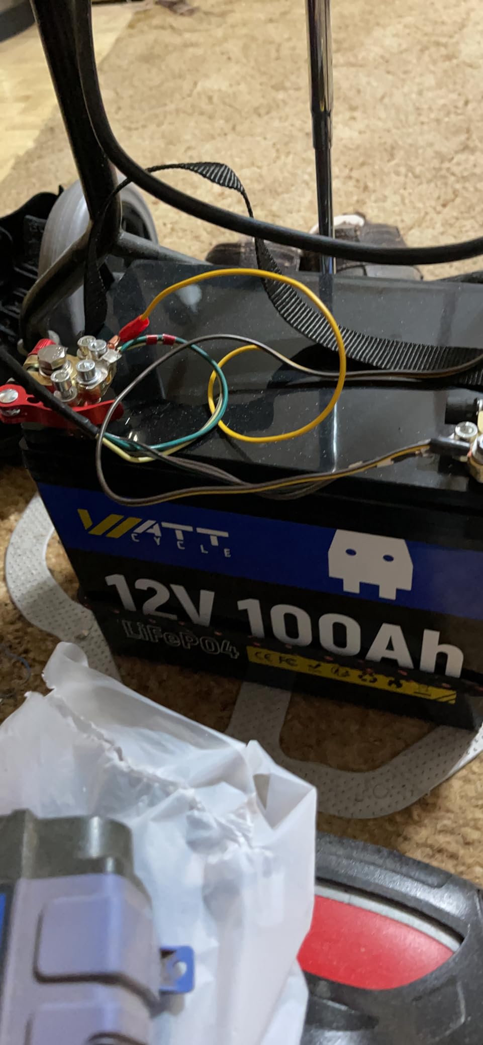 WattCycle 12V 100Ah LiFePO4 Lithium Battery - BCI Group 24, 15000 Cycles, Built-in 100A BMS, Low-Temperature Protection - Ideal for RVs, Golf Cart, Home Energy Storage, Boats and Marine Applications customer photo 2