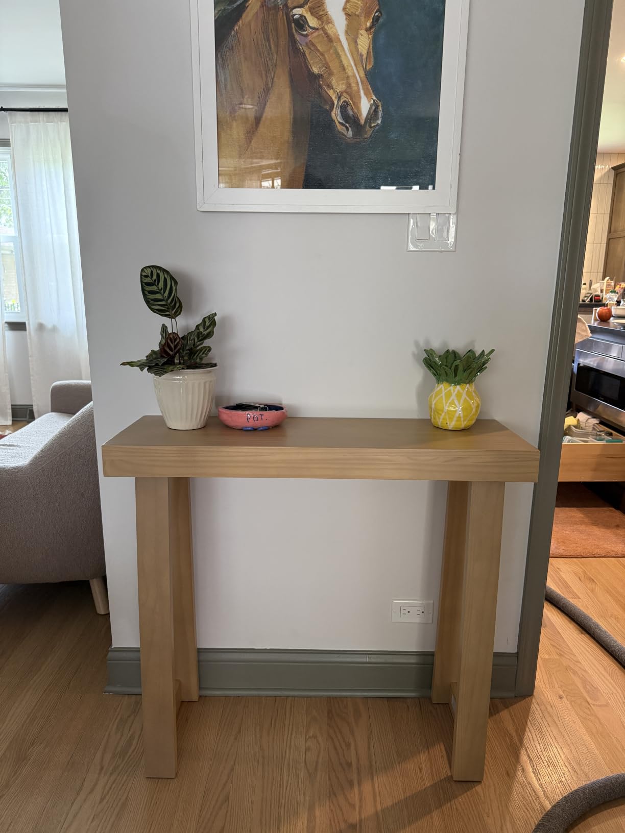 Plank+Beam Classic Console Table, 56 Inch, Blonde | Non-Toxic Finishes, Versatile Design, Elegant Details, Easy Assembly, Quick Setup, Solid Wood customer photo 2