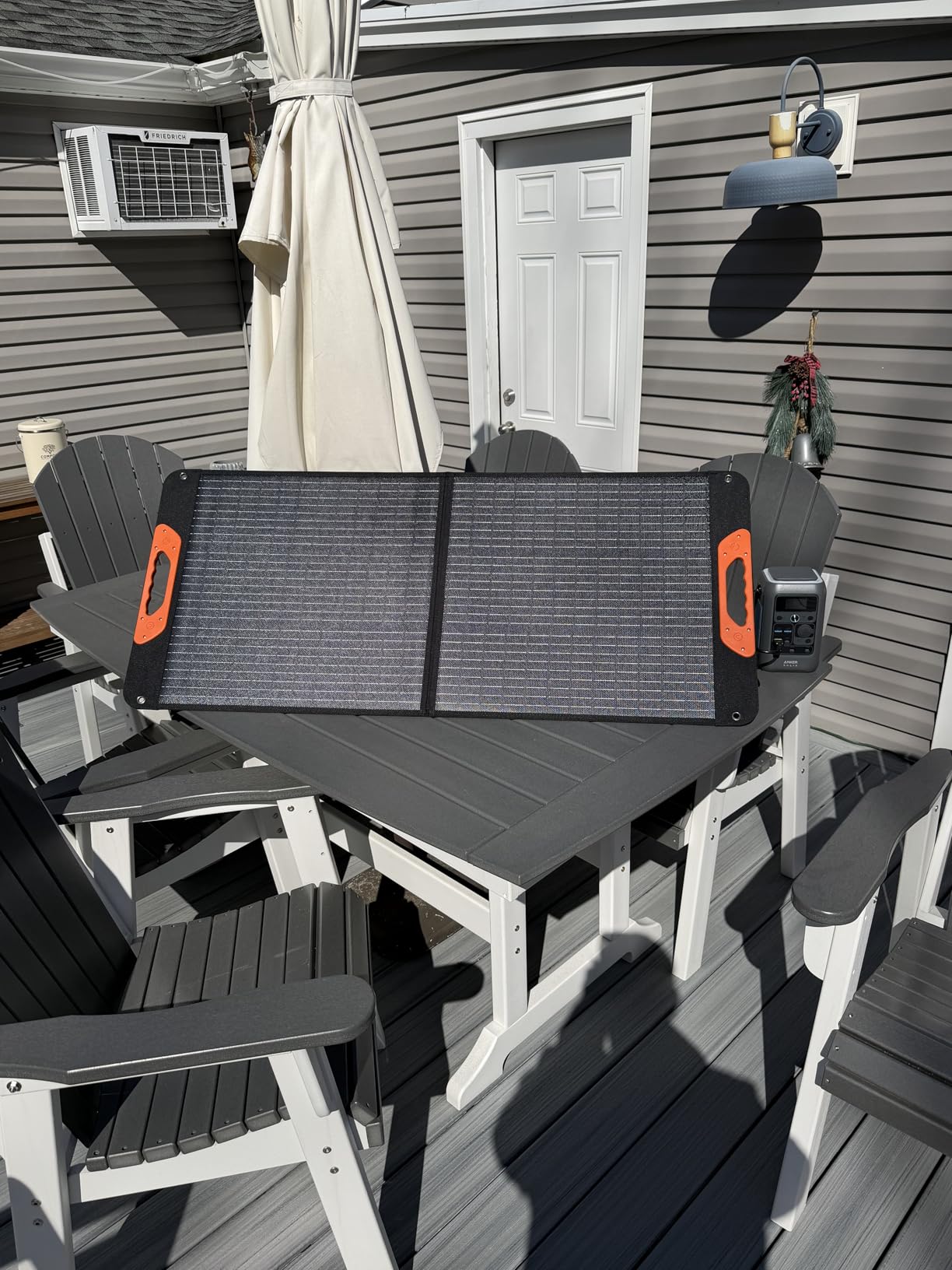 ZOUPW 100W Portable Solar Panel for Power Station, 23.5% Efficiency Mono Foldable Solar Charger for Jackery 300/Ecoflow River/Anker/Bluetti, IP67 Waterproof for Camping RV Off-Grid Emergency Power customer photo 1
