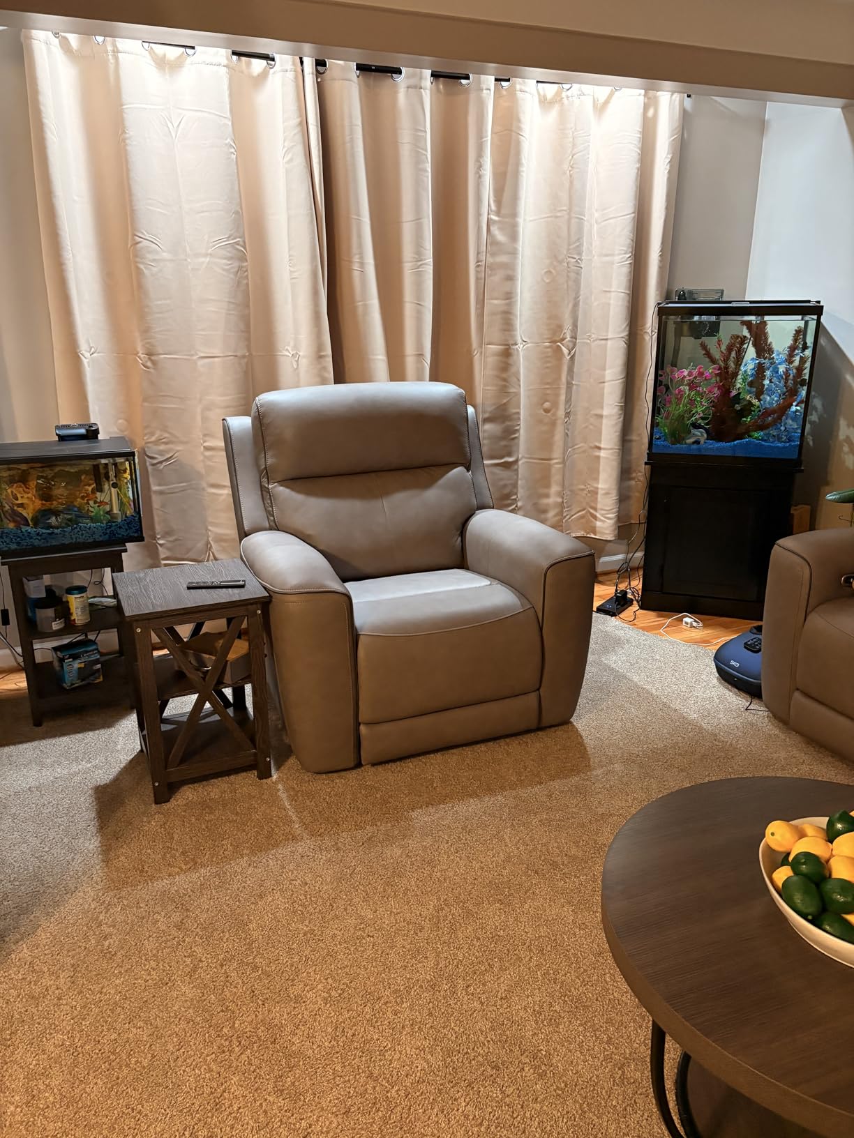 Tribesigns Round Coffee Table with Storage, 31.7