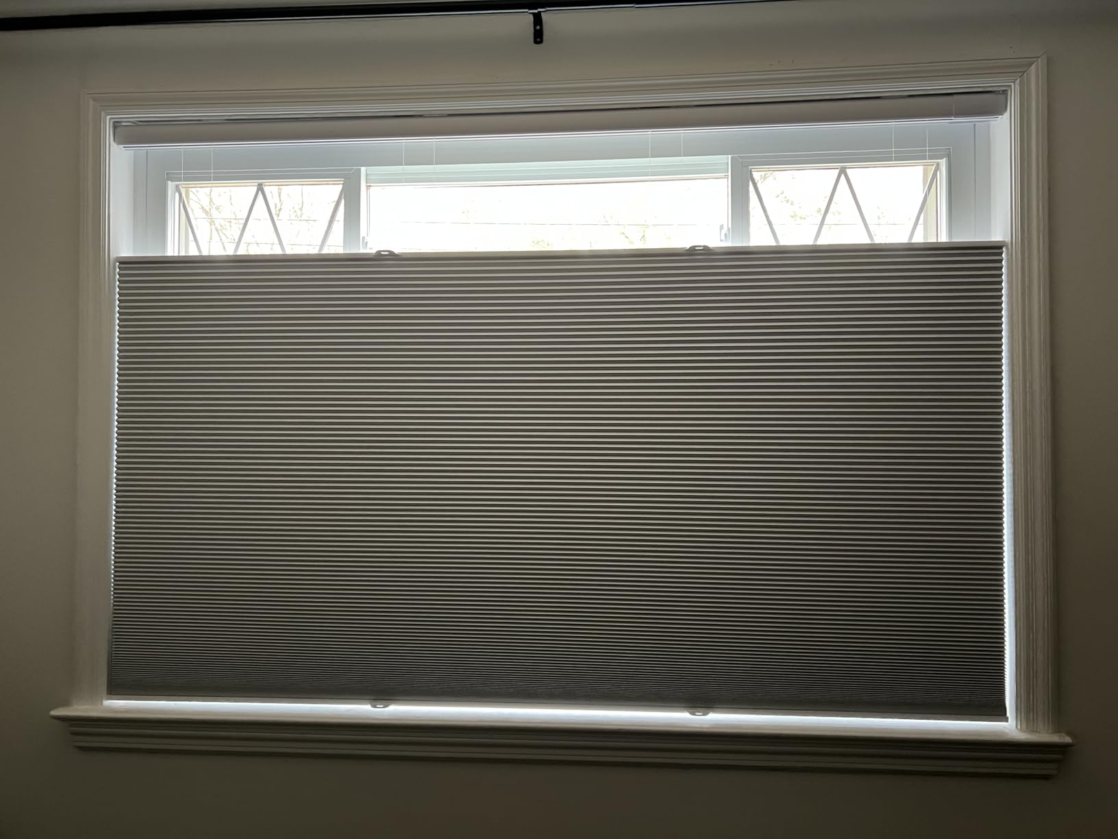 Tonature No Tools No Drill Top Down Bottom Up Cellular Shades for Windows, 1