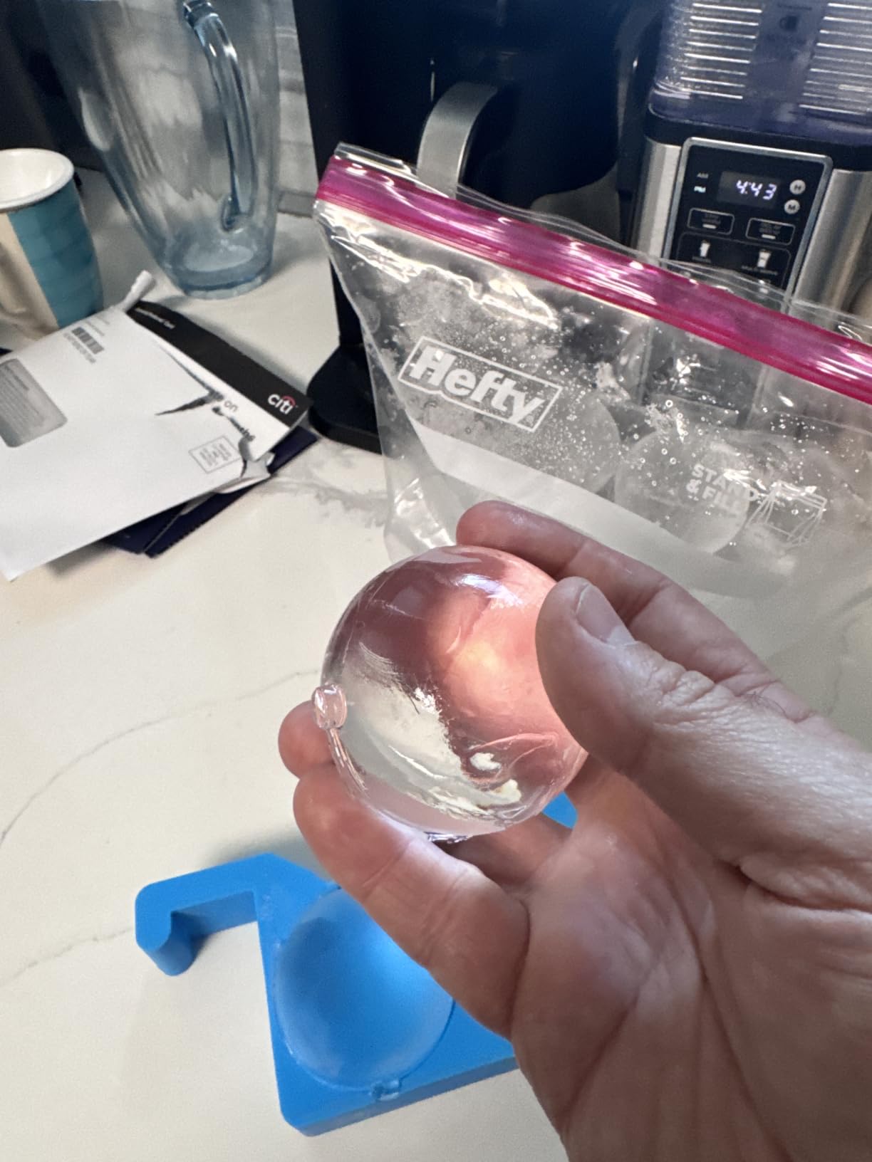 True Cubes Clear Ice Sphere Maker | with Storage Bag | BPA-Free Mold | 4 Crystal-Clear Ice Spheres via Directional Freezing - Slow-Melting, Easy Release customer photo 2