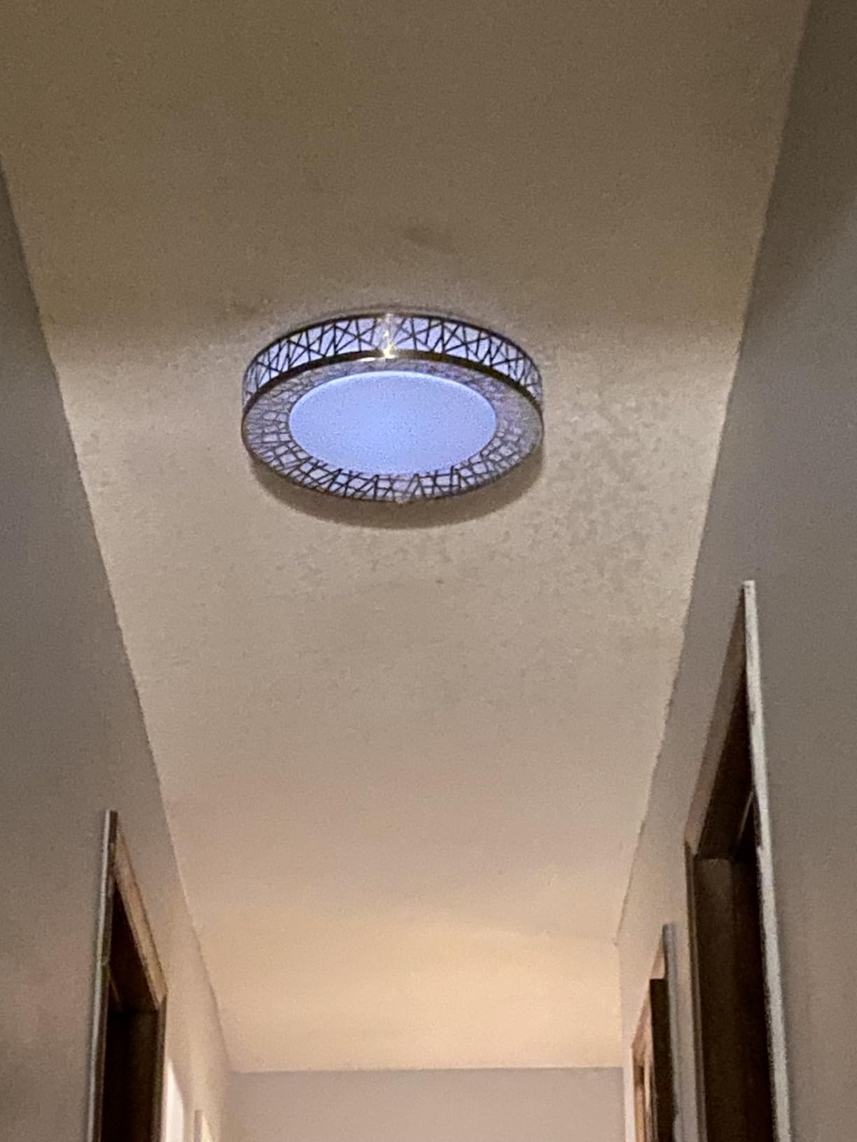 Lightania 20 Inch Bird's Nest Flush Mount Ceiling Light, 42W, 5CCT | 2700K-6500K Selectable, Modern LED Ceiling Light Fixture, Dimmable, for Bedroom, Kitchen, Closet, Black, ETL Listed customer photo 1