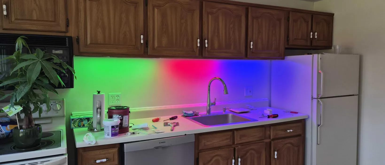 GE CYNC Reveal HD+ Smart LED Undercabinet Bar Light, 24 inches | Color Changing & Tunable White 2000K to 7000K, Wi-Fi, Works with Alexa & Google Home, Plug-in or Direct Wire, No Hub Required customer photo 1