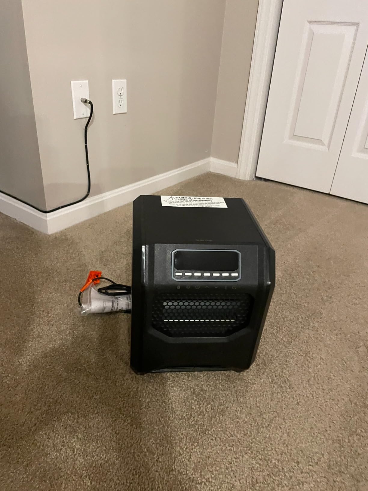 RealSmart 1500W Infrared Space Heater for Indoor Use | Electric Quartz Heater with Thermostat & ECO Mode, 12H Timer, Remote Control, Tip-Over & Overheat Protection Large Rooms customer photo 1