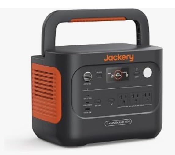 Jackery Explorer 1000 v2 Portable Power Station, 1070Wh, 1500W | 1 Hr Fast Charge, LiFePO4 Battery, 100W USB-C Output, Solar Generator for Camping, Emergency, RV (Solar Panel Optional) customer photo 2