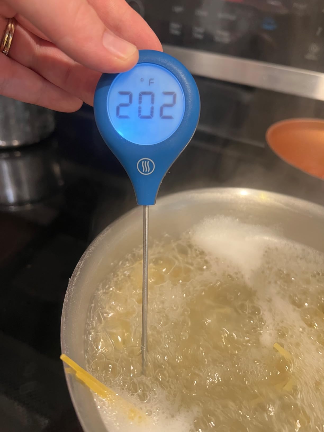 ThermoWorks ThermoPop 2 - Best Value Instant Read Thermometer - Nautical Blue customer photo 2