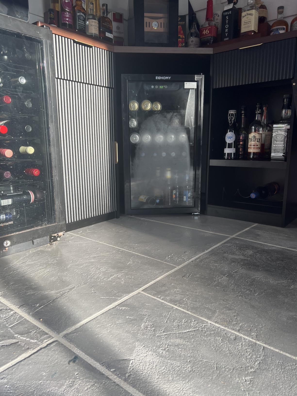 EUHOMY 145 Can Mini Fridge, 4.5 Cu.ft Beverage Refrigerator with Glass Door | 32°F to 61°F, Compressor Cooling, Digital Temperature Control, Adjustable Shelves, LED Light, 40 dB, Home Office Bar Use customer photo 2