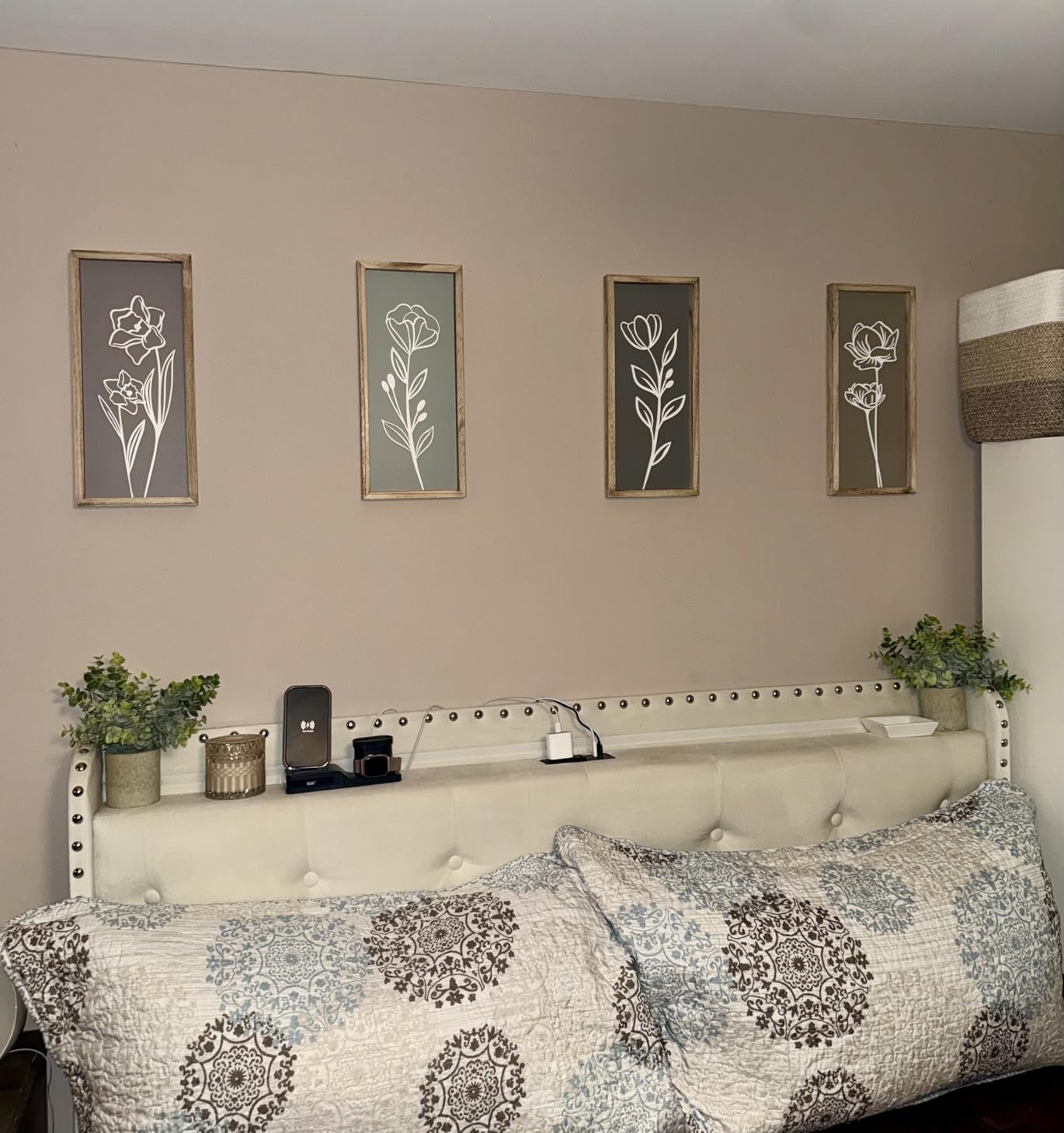 Tide and Tales 3d Framed Wall Art, Set of 4, Floral Boho Wall Decor | 7
