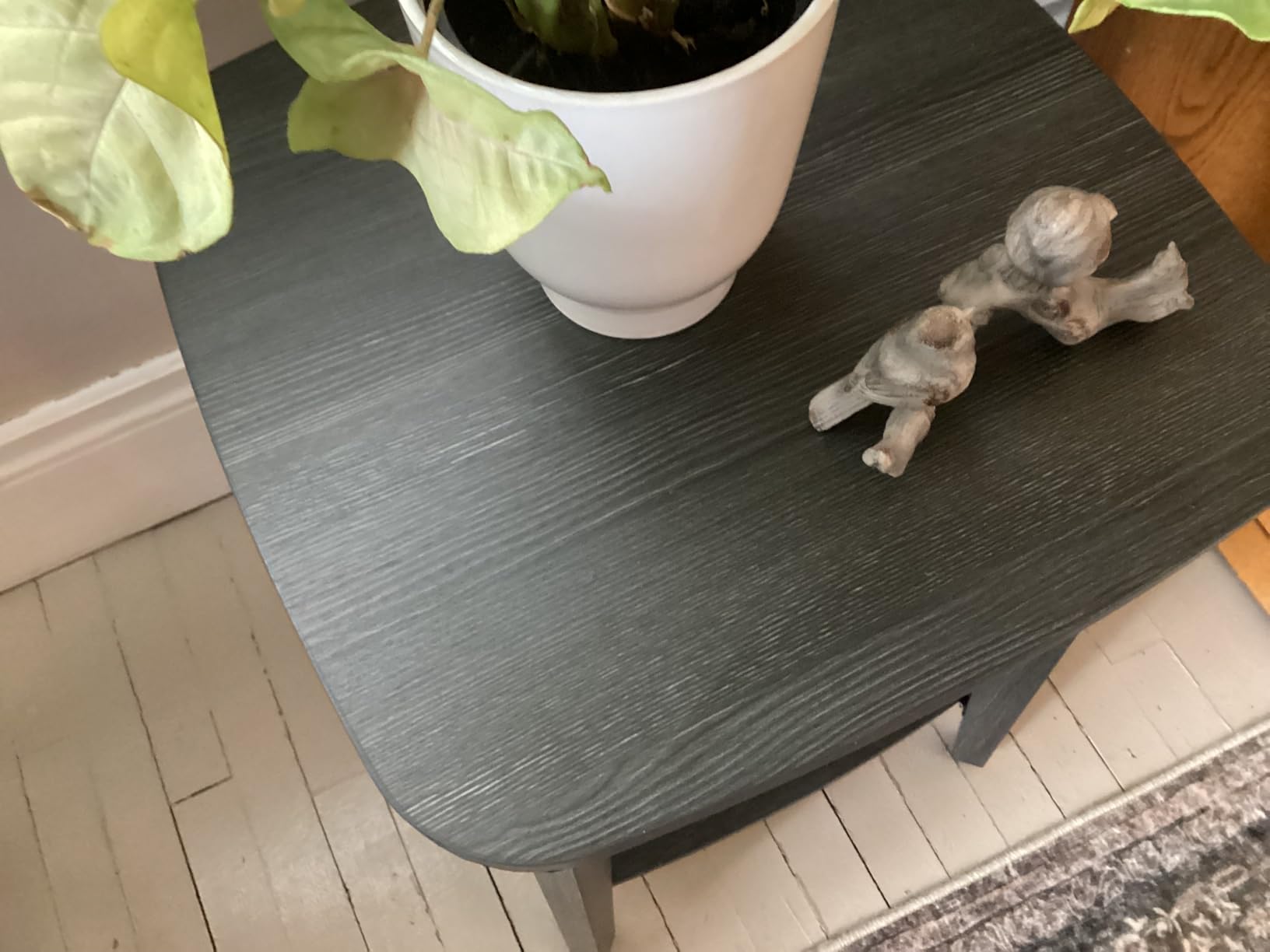 VASAGLE Side Table, 2-Tier Small Square End Table, Nightstand, With Tapered Legs, Curved Transitions, for Living Room, Bedroom, Honey Brown, MAEZO Collection, ULET236K01 customer photo 1