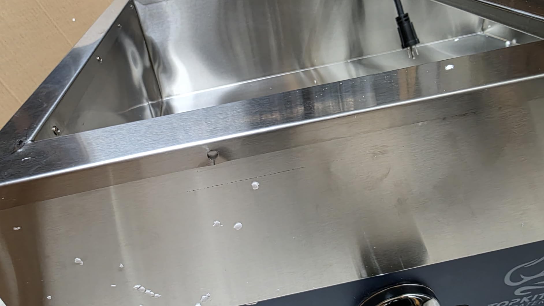 TOPKITCH ETL Listed 6 Pan Commercial Food Warmer, Electric Bain Marie Countertop Stainless Steel Buffet Steam Table for Catering and Restaurants (6x1/3 GN Pan, 120V/1700W) customer photo 1