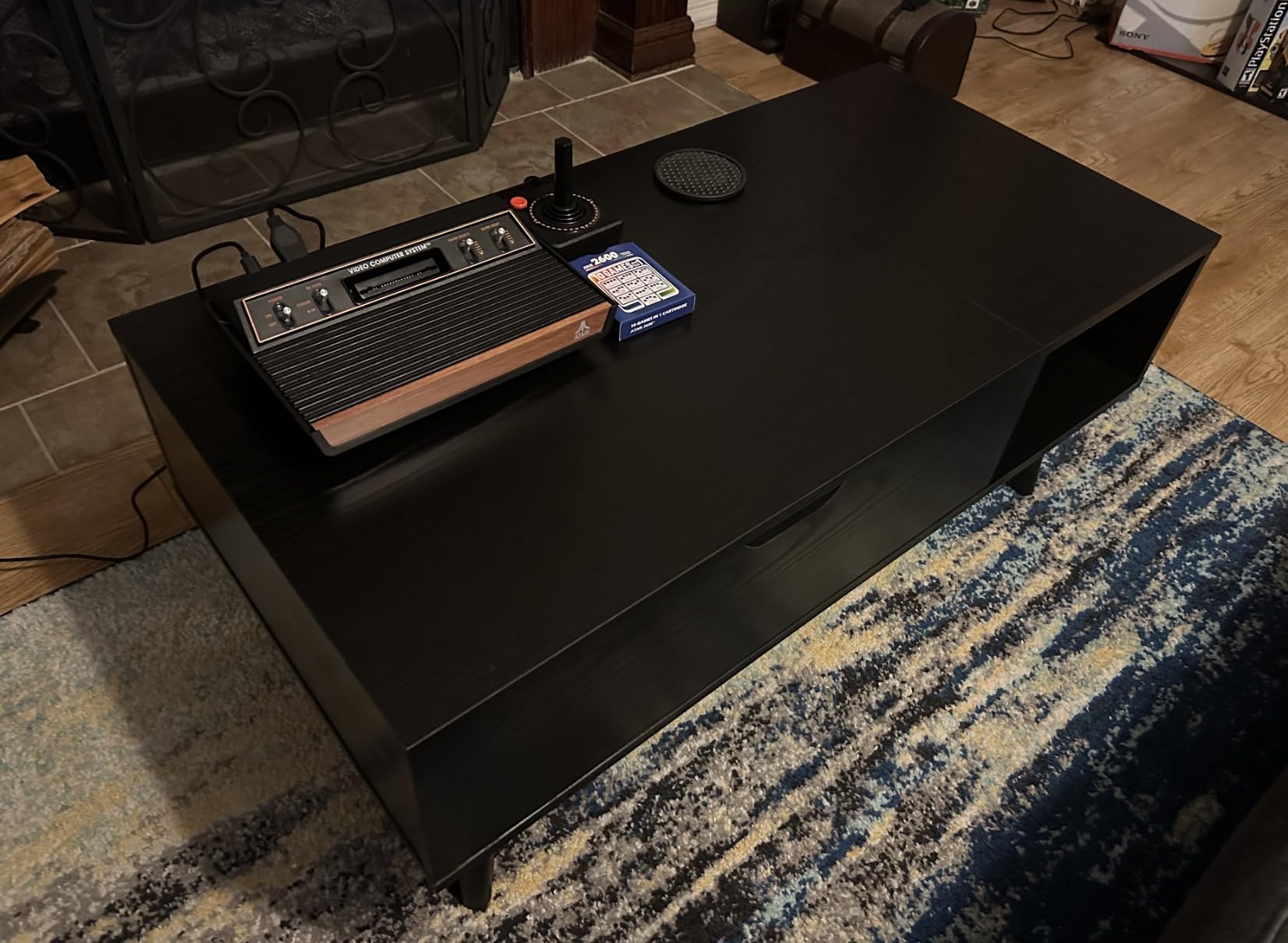 OLIXIS Lift Top Coffee Table, Wood Coffee Table for Living Room Home Black customer photo 2