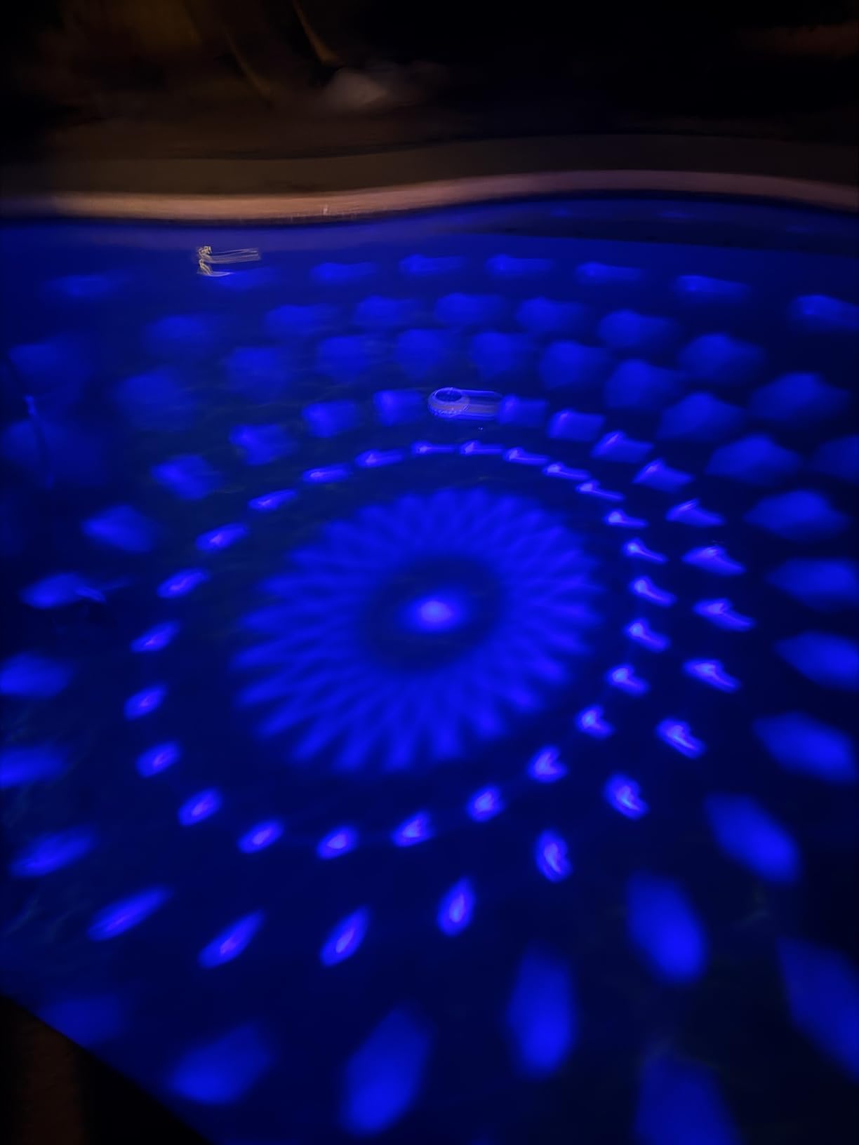 Floating Pool Lights w/Remote, 6.5 Inch RGB Color Changing Solar Pool Lights that Float with 9 Dynamic Lighting, IP68 Waterproof Hangable Solar Floating Light for Pool Garden Weeding Decor(2) customer photo 2