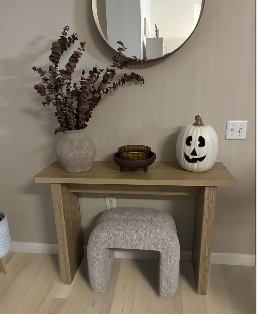 AVZEAR Mid Century Narrow Entryway Console Table, 43.3