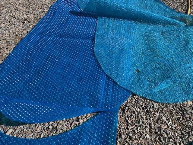 Solar Pool Cover 18 Foot Round, 10Mil Blue Bubble Pool Blanket for Inground & Above-Ground Pools | Solar Heating Cover | UV-Resistant & Energy Efficient customer photo 1