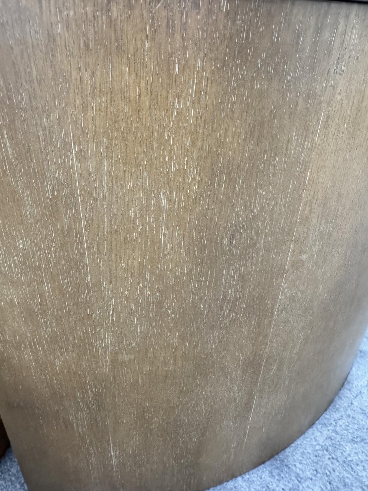 Nathan James Uchu Mid Century Modern 2-Piece Nesting Coffee Table, Round Wood Coffee Table with Storage, Light Brown customer photo 1