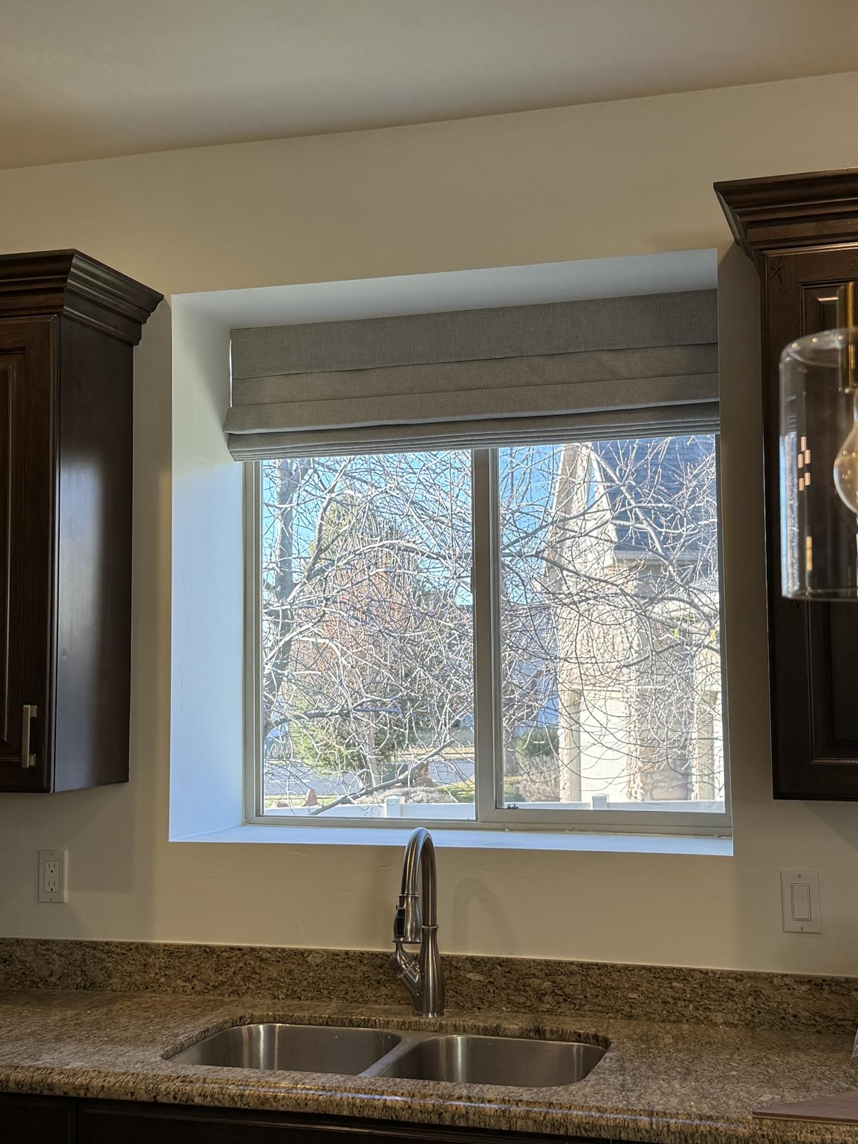 LazBlinds No Drill Roman Shades, Blackout, 28