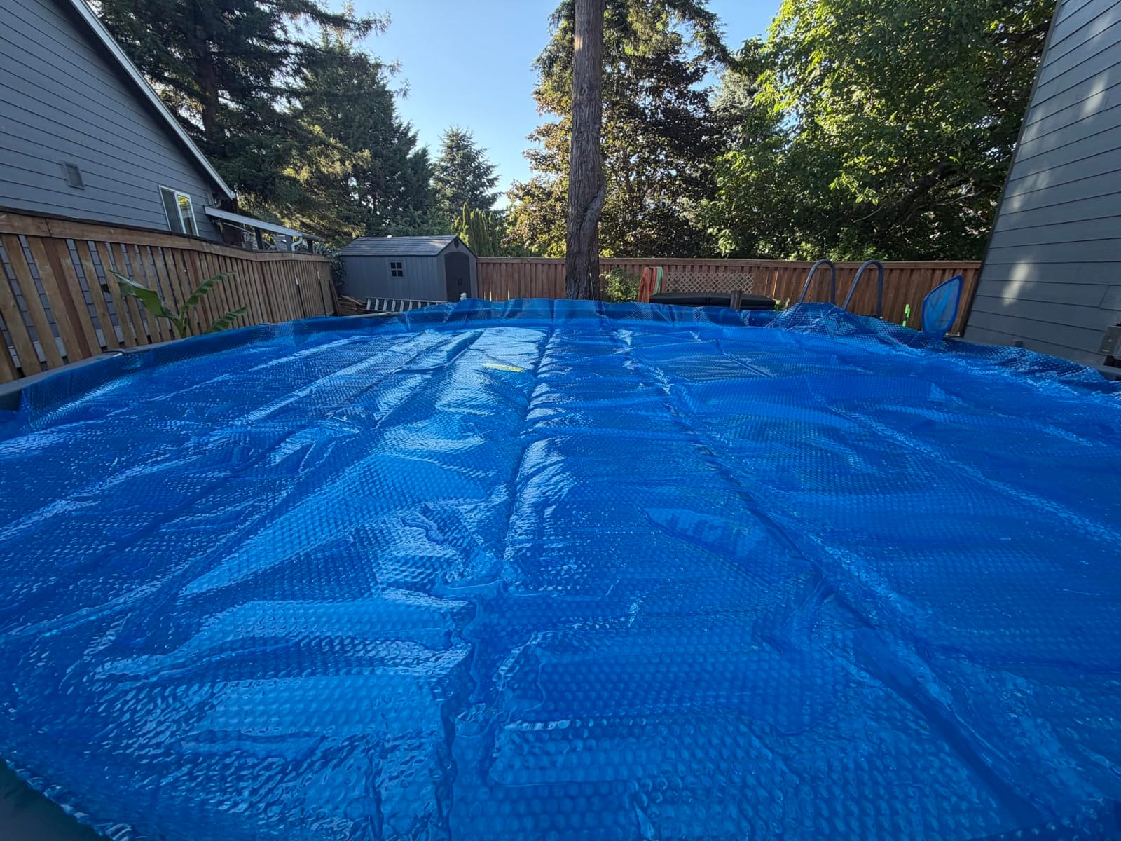 Sun2Solar Solar Pool Cover 16 Mil | 24 Ft Blue Solar Blanket | Round Swimming Pool Cover | Water Conservation & Debris Protection customer photo 2
