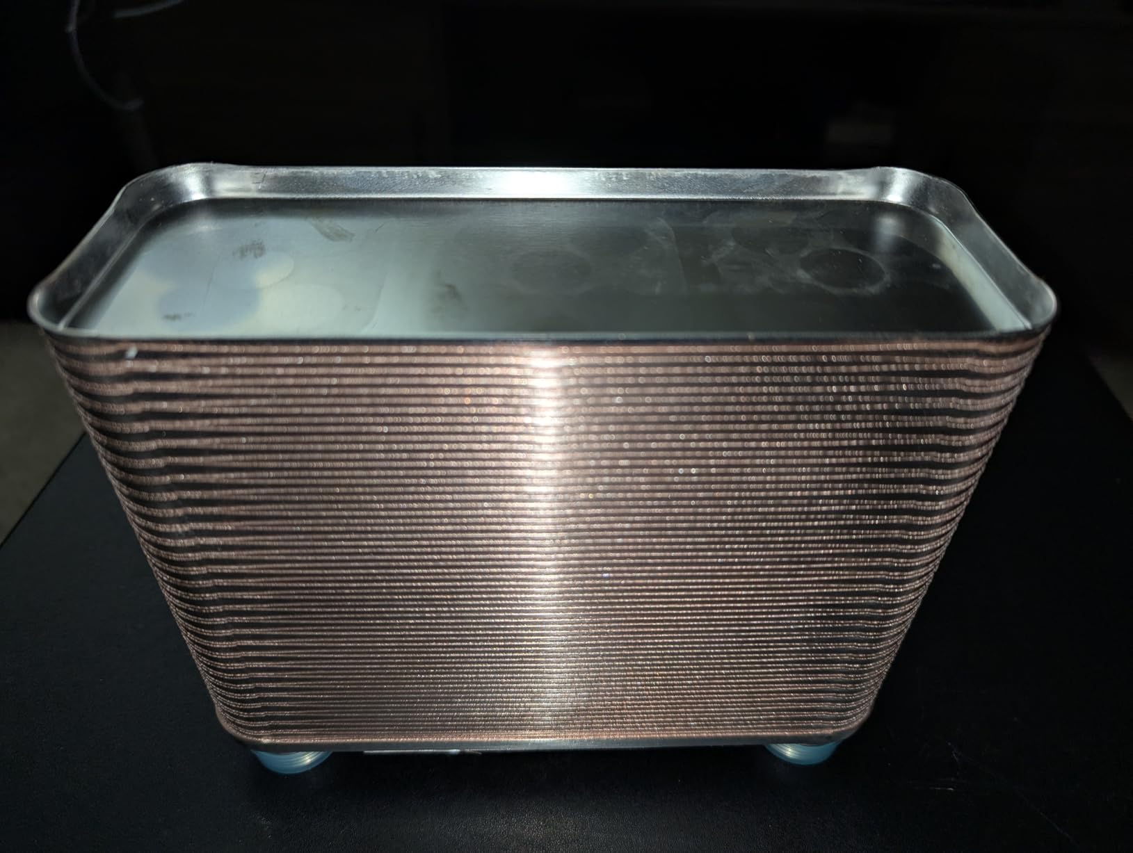 MRbrew Wort Chiller 60 Plates, Brazed Plate Copper Heat Exchanger for Homebrew, Stainless Steel 7.5