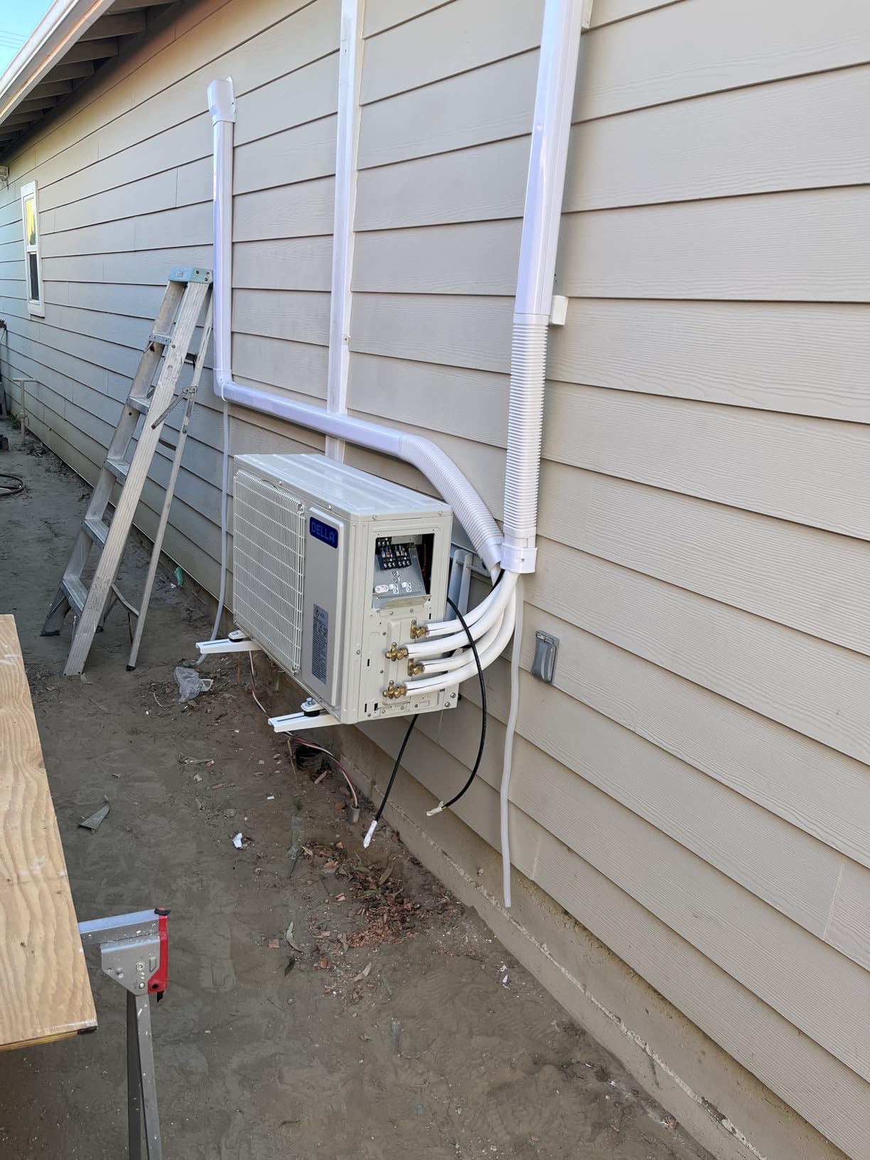 DELLA 18K BTU 2 Zone 12000 12000 BTU Mini Split AC & Heat Pump, Energy Star 22 SEER2 Inverter 230V Ductless AC System for Rooms up to 1100 Sq.Ft, WiFi & Voice Control, Pre-Charged, 16.4ft Install Kit customer photo 1
