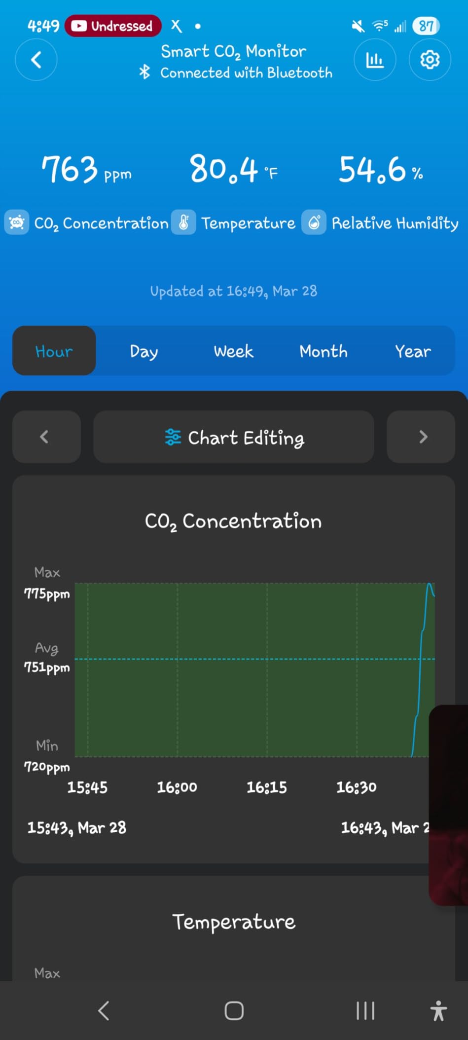 GoveeLife Smart Air Quality Monitor CO2 Detector H5140, Display & Alarm | Indoor temperature humidity sensors for health, real-time sleep quality & energy efficiency for office, bedroom, kitchen customer photo 2