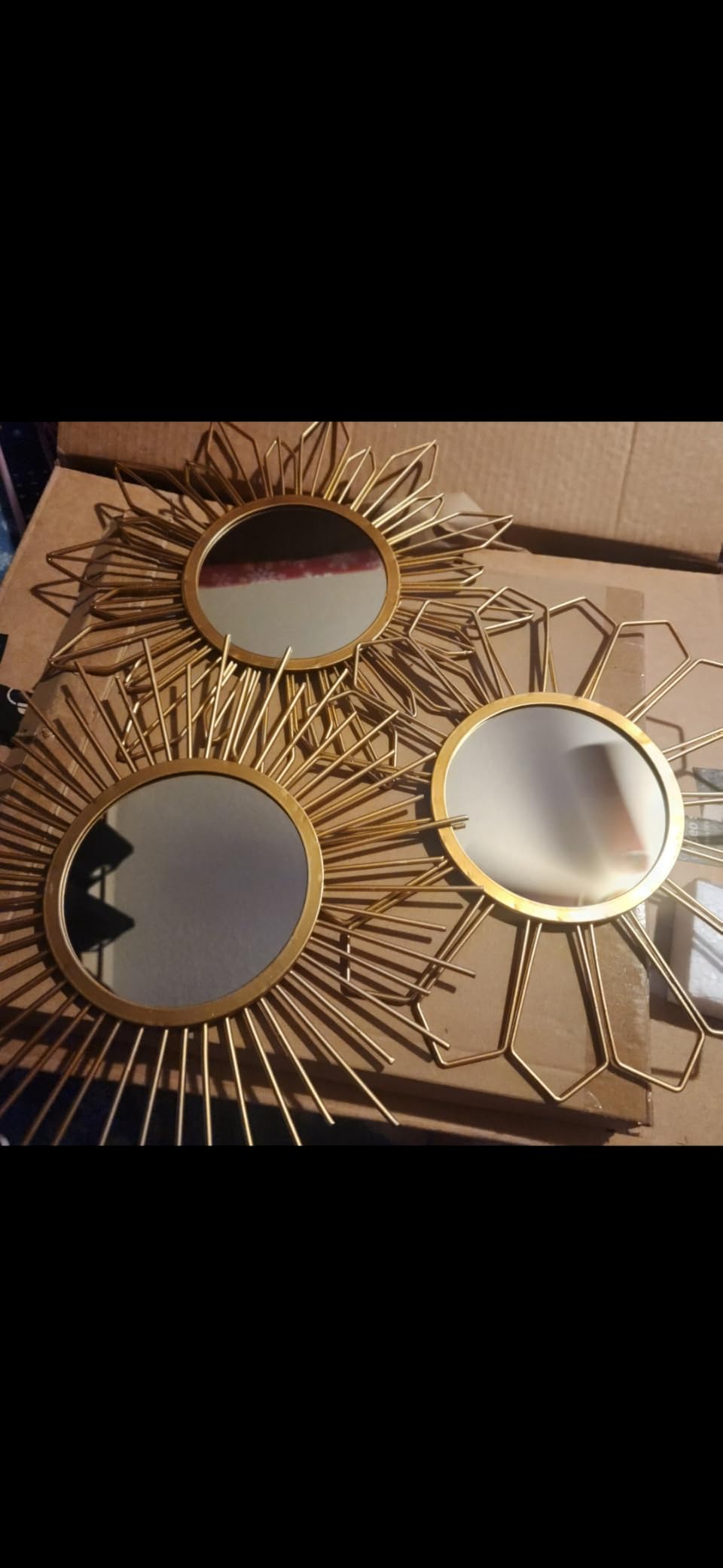 hogardeck Metal Mirrors Wall Decor - 3 Pcs 11