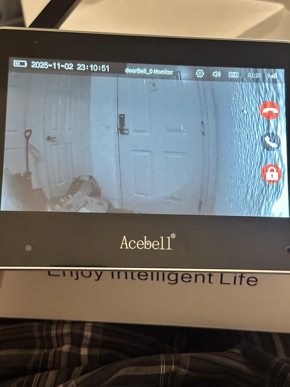 Wireless Smart Video Doorbell Intercom System, WiFi 1080P Video Doorbell Camera with Monitor, Video Door Phone with 7''Touch Screen, Motion Detection, No Subscription, APP Control customer photo 2