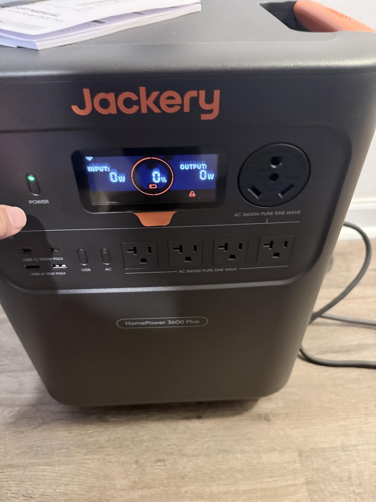 Jackery HomePower 3600 Plus Portable Power Station, 3600W AC Output, 3584Wh LFP Solar Generator, Expandable up to 21kWh, Essential Home Backup for Home Use, Emergencies, RV customer photo 1