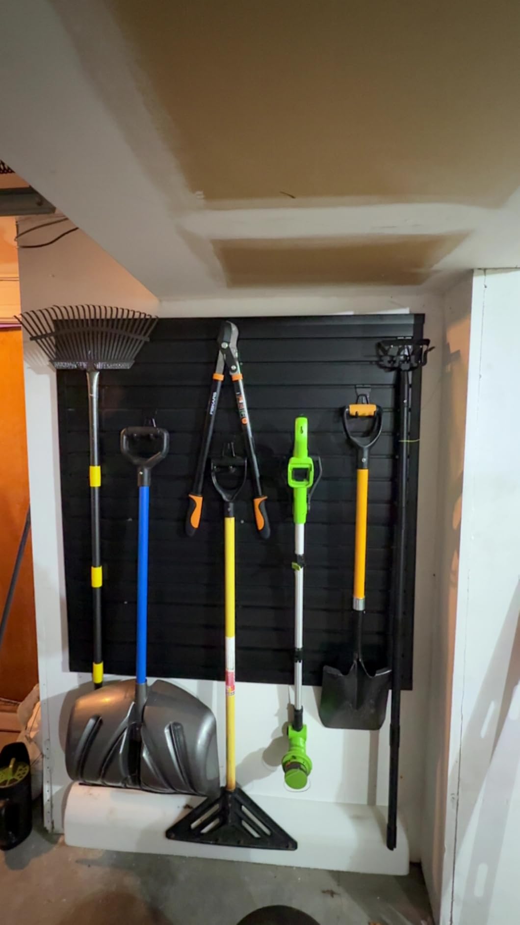 4 x 8 ft PVC Slatwall Panels for Garage Wall Organizer, Grey customer photo 2