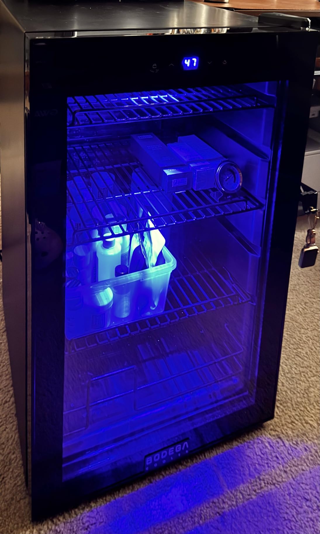 BODEGACOOLER Commercial Freezer Upright, 2 Door Standing Display Freezer With Glass Door, 36 Cu.Ft Large Capacity customer photo 2