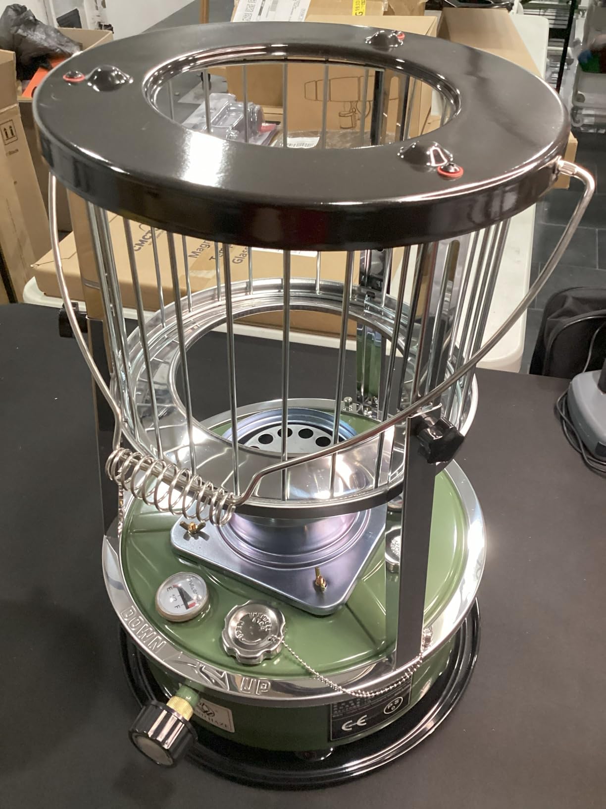 10,000 BTU Kerosene Heater & Stove, Kerosene Heaters for Indoor Use | Non Electric, Adjustable Height, Portable, Emergency, for Camping, Cooking, Garage, Home, Green customer photo 2